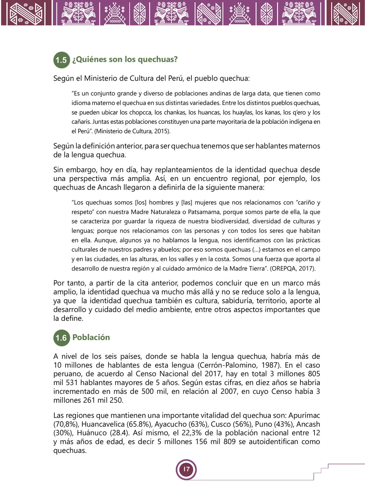 Página 19 de Urin Qichwa Qillqay Yachana Mayt'u = Manual de escritura quechua sureño · 2021