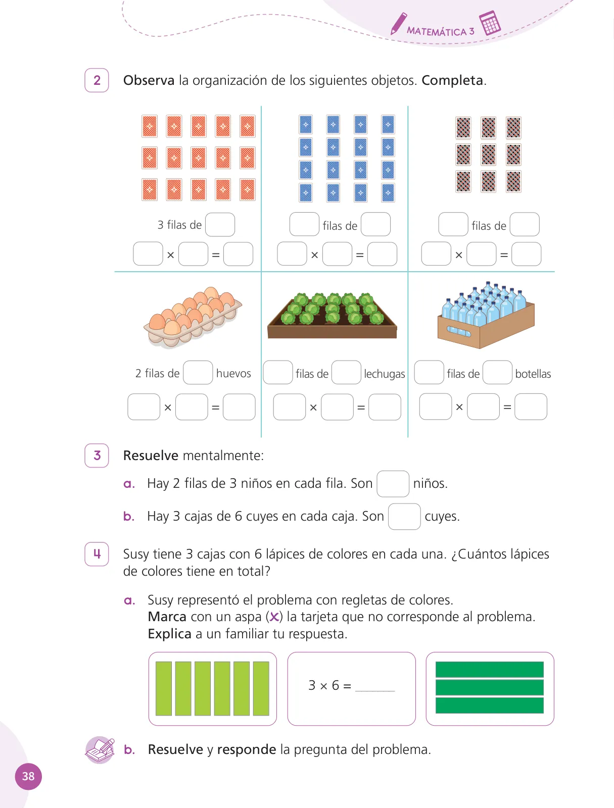 Miniatura página 40 de Cuadernillo de Matemática 3, tercer grado de Primaria · 2023