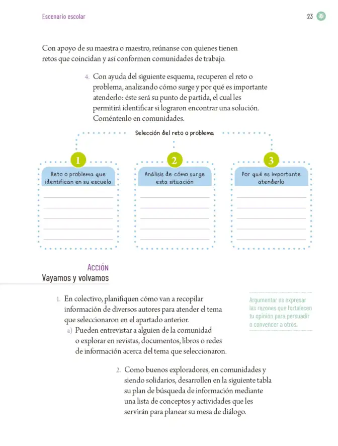 Página 26 de Proyectos Escolares. Libro de Educación Primaria Grado 6° Ciclo Escolar 2025 - 2026
