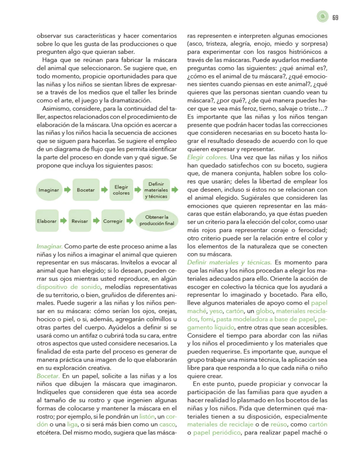 Miniatura página 70 de Modalidades de trabajo para la acción transformadora y el codiseño  Libro de Educación Preescolar Grado 1°, 2°, 3°  Ciclo Escolar 2025 - 2026