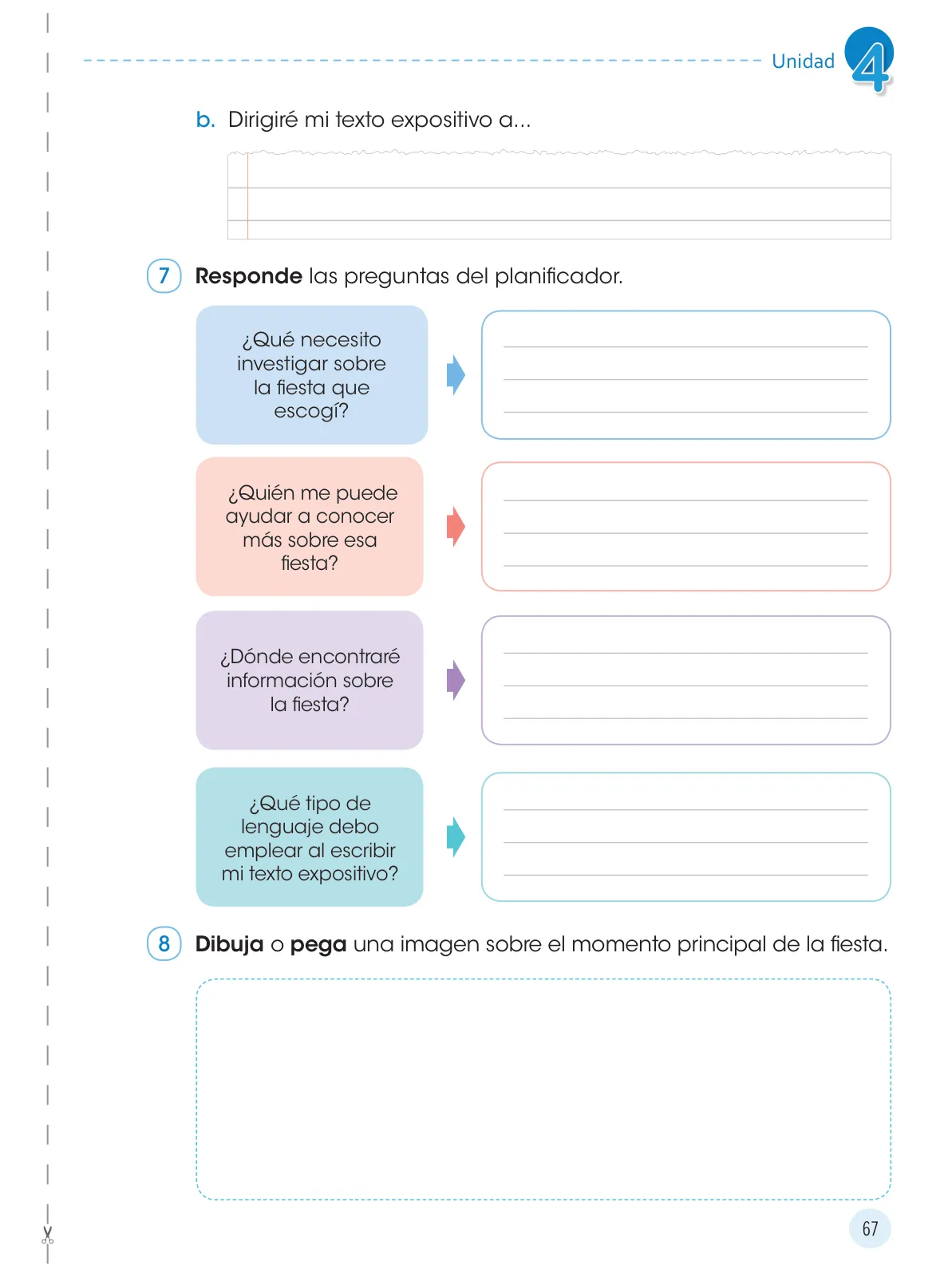 Página 69 de Comunicación 4 : cuaderno de trabajo para cuarto grado de Educación Primaria 2019 · 2019