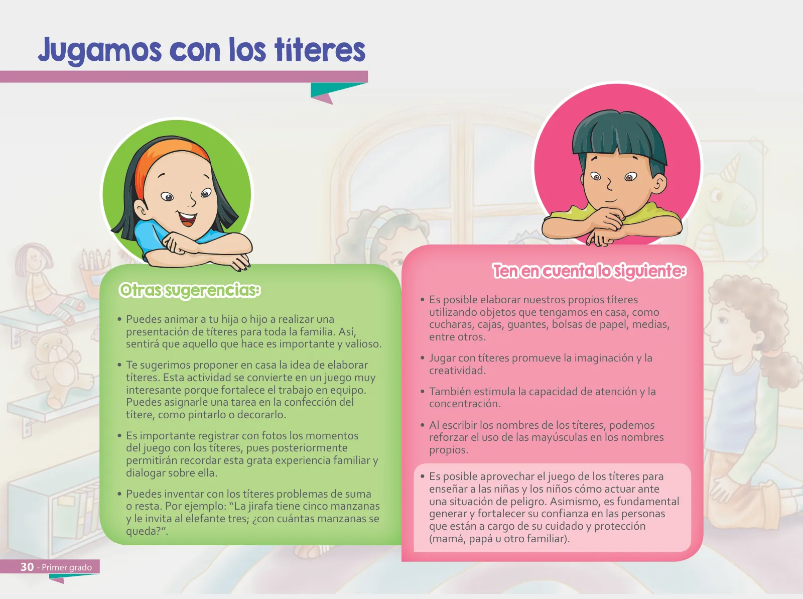 Miniatura página 32 de Aprendemos juntos en familia : guía dirigida a madres y padres. Primer grado de Educación Primaria · 2019