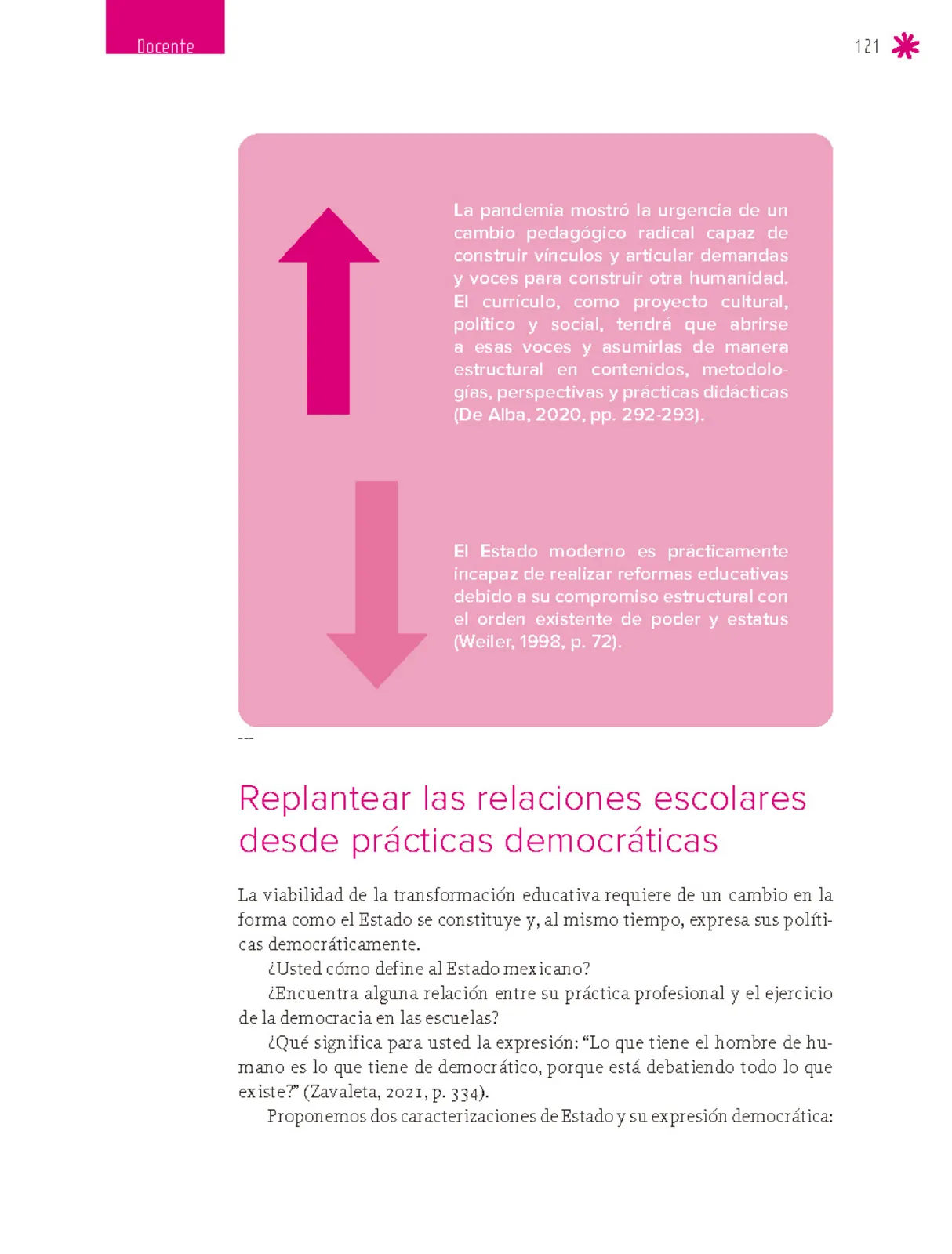 Miniatura página 122 de Un libro sin recetas para la maestra y el maestro. Fase 6.  Libro de Educación Secundaria Grado 1°, 2°, 3°  Ciclo Escolar 2025 - 2026