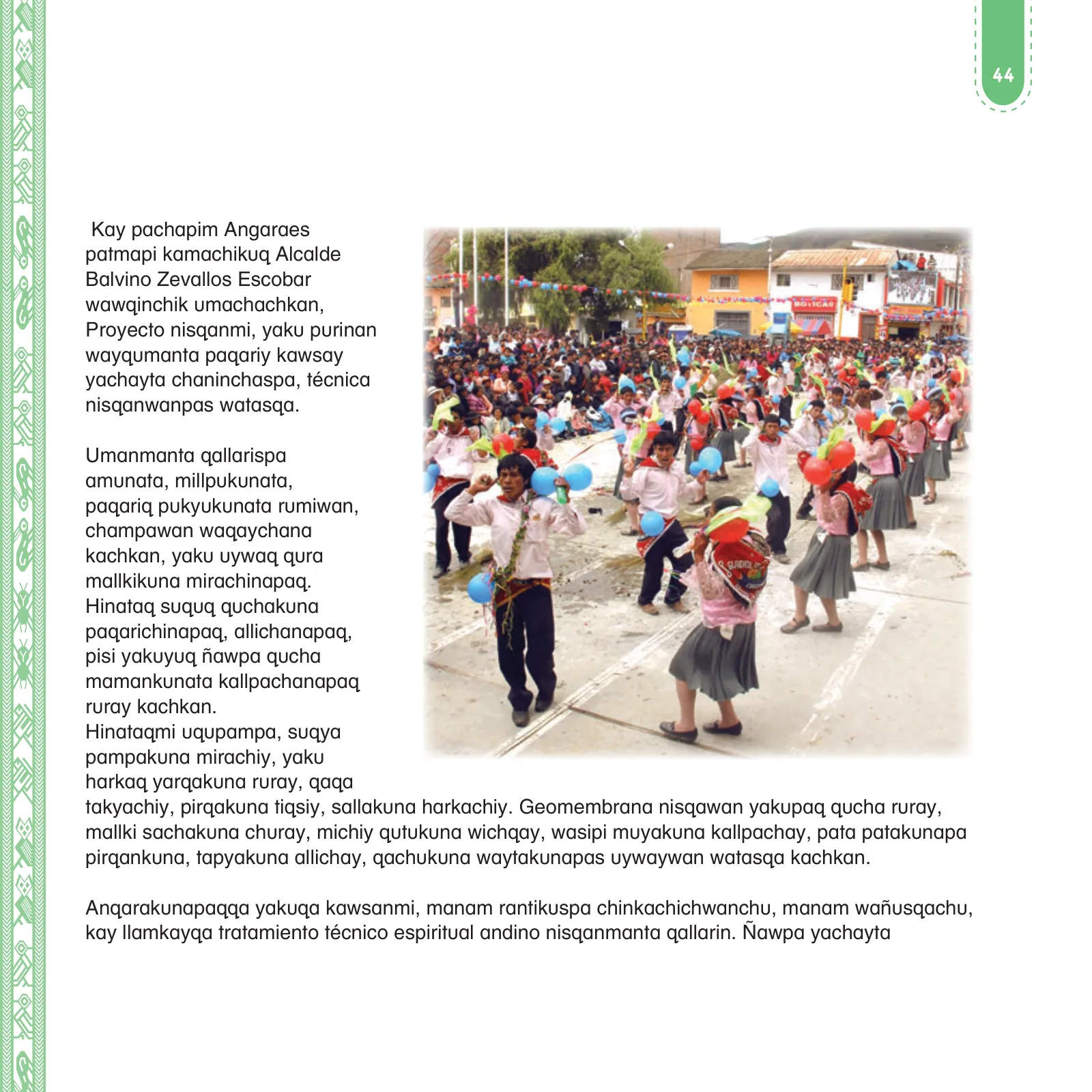 Miniatura página 46 de Anqarakunapa kawsakuyninmanta. Literatura 2 - 4° Primaria - Quechua chanka · 2023