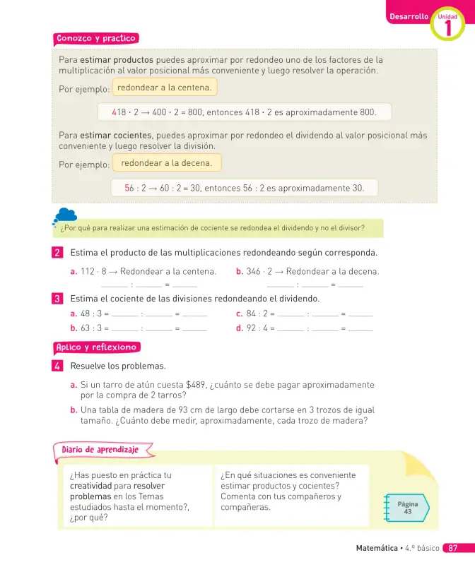 Página 160 de Matemática – Cuarto Básico | Texto del Estudiante MINEDUC – Descargar PDF · 2024