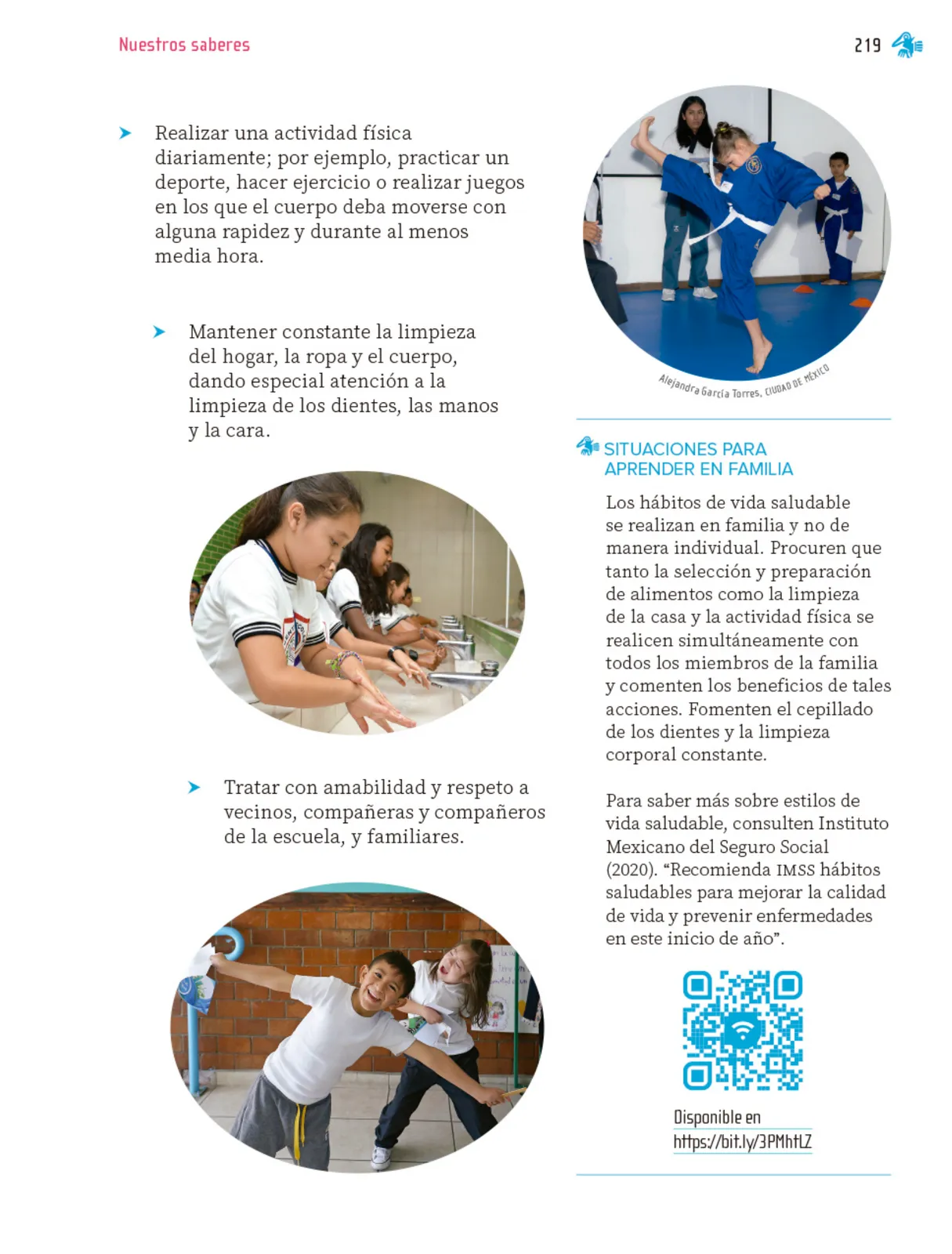 Página 220 de Nuestros saberes: Libro para alumnos, maestros y familia. Libro de Educación Primaria Grado 1° Ciclo Escolar 2025 - 2026