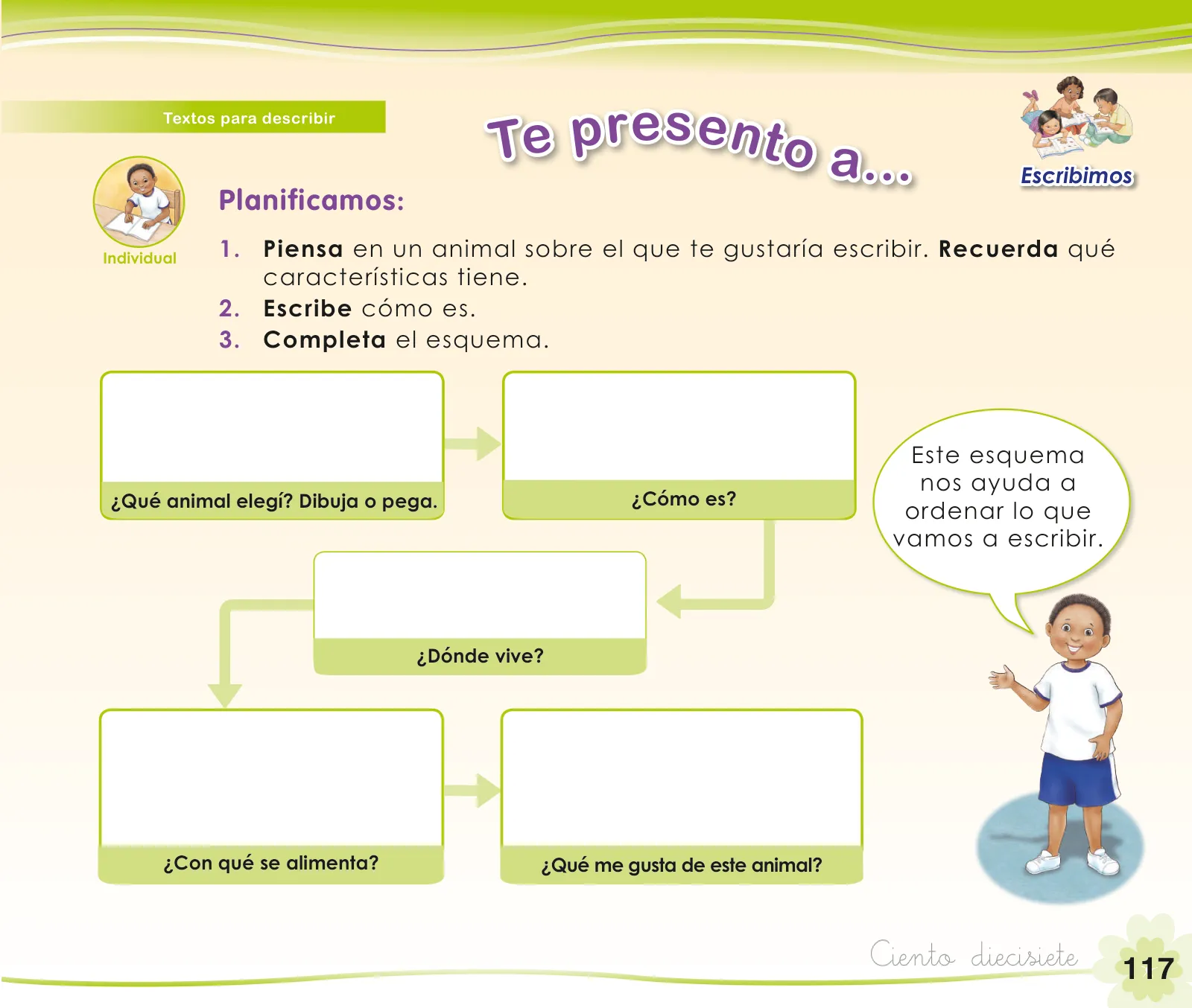 Miniatura página 119 de Comunicación 1 : cuaderno de trabajo para primer grado de Educación Primaria 2019 · 2019