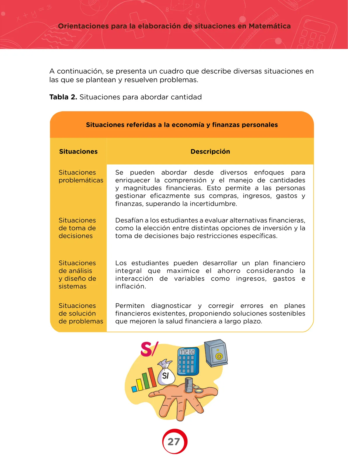 Miniatura página 27 de Orientaciones para la elaboración de situaciones en Matemática · 2024