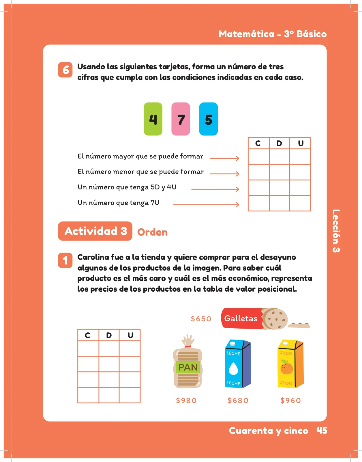 Página 47 de Sumo Primero – Tercero Básico | Texto del Estudiante MINEDUC – Descargar PDF · 2024