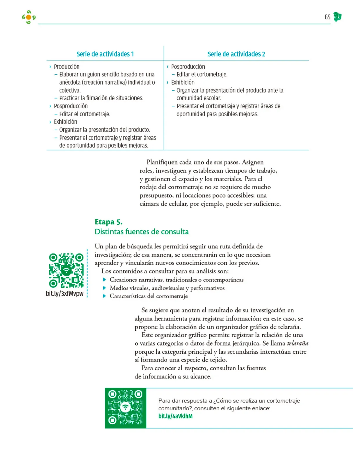 Página 66 de Colección Nanahuatzin. Nuestro libro de Proyectos. Tomo II. Libro de Educación Telesecundaria Grado 3° Ciclo Escolar 2025 - 2026