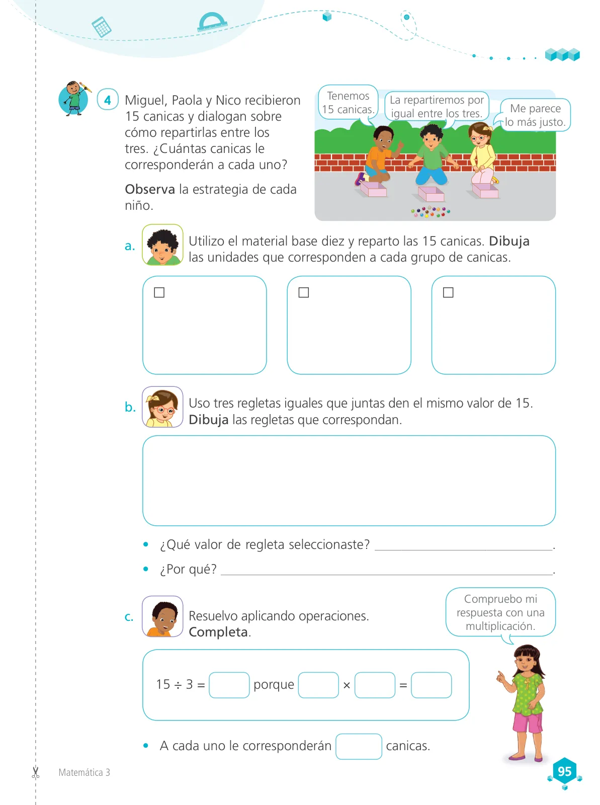 Página 97 de Matemática 3 : cuaderno de trabajo para tercer grado de Educación Primaria 2019 · 2019