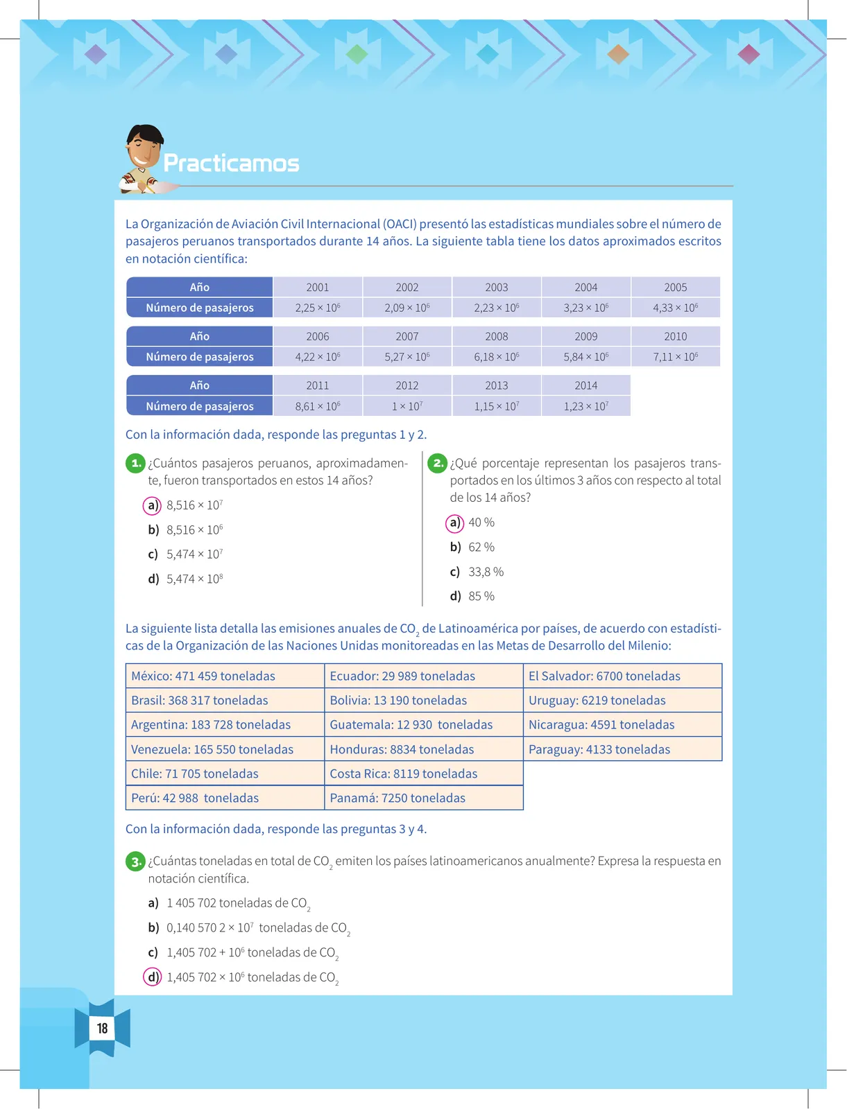 Página 20 de Resolvamos problemas 5 : manual para el docente 2018 · 2018