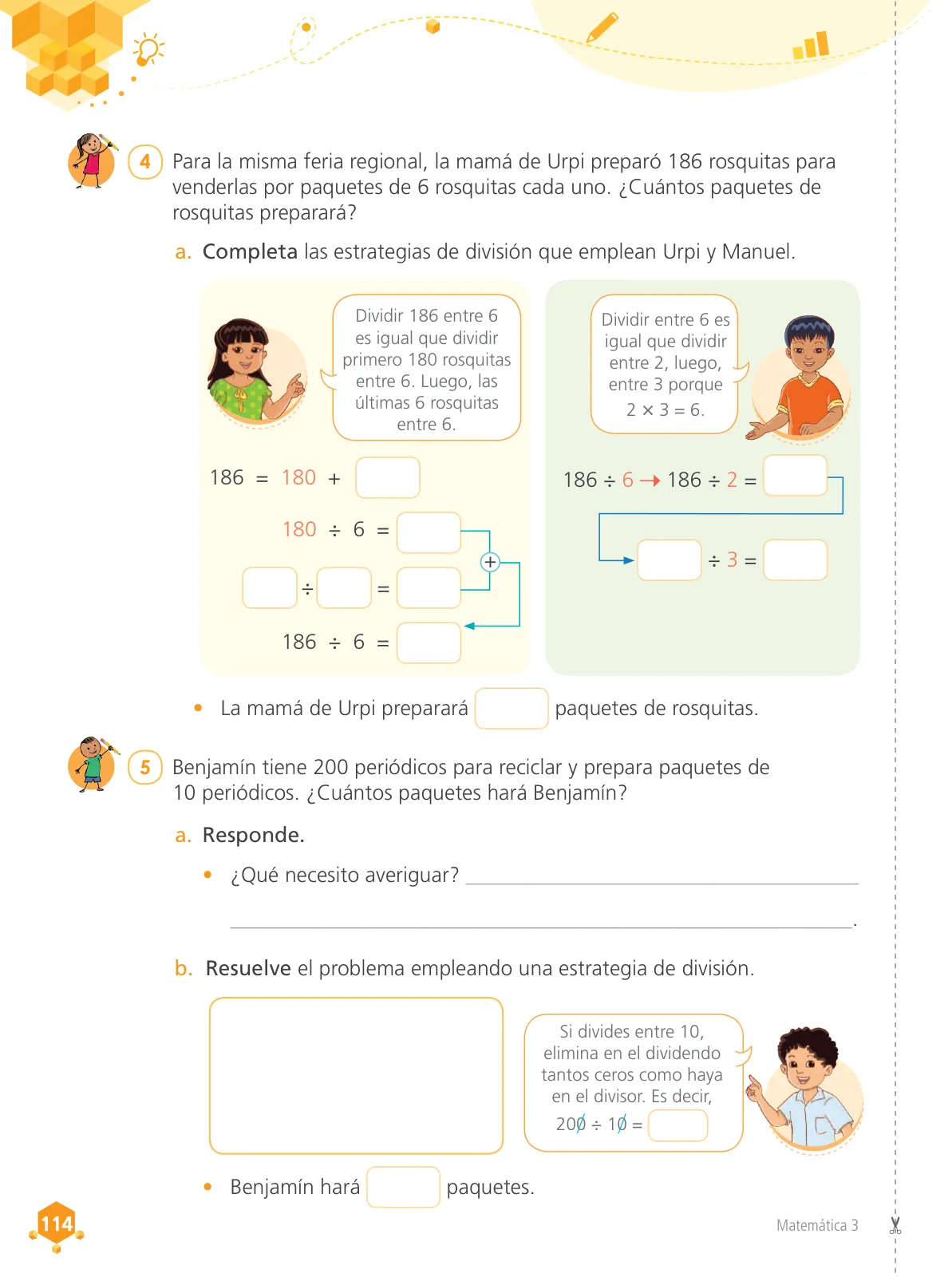 Miniatura página 116 de Matemática 3 : cuaderno de trabajo para tercer grado de Educación Primaria 2019 · 2019