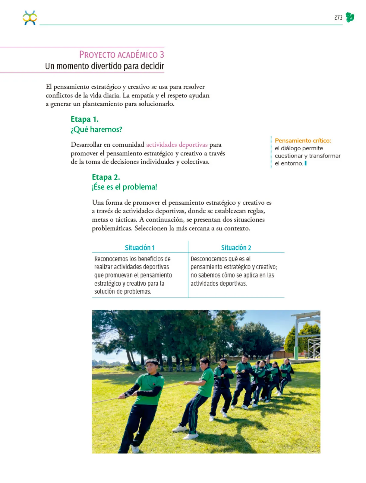Miniatura página 274 de Colección Ximhai. Nuestro libro de Proyectos. Tomo I.   Libro de Educación Telesecundaria Grado 1°  Ciclo Escolar 2025 - 2026