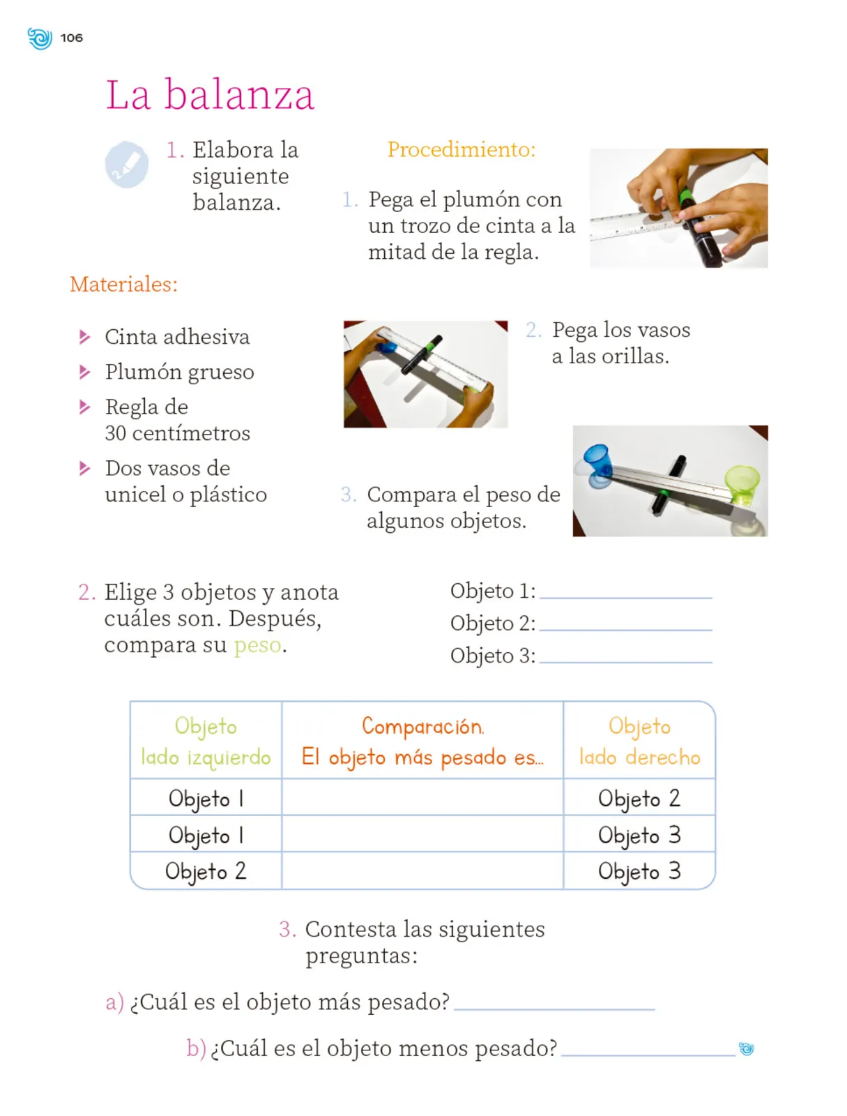 Página 107 de Múltiples lenguajes. Trazos y números. Libro de Educación Primaria Grado 1° Ciclo Escolar 2025 - 2026