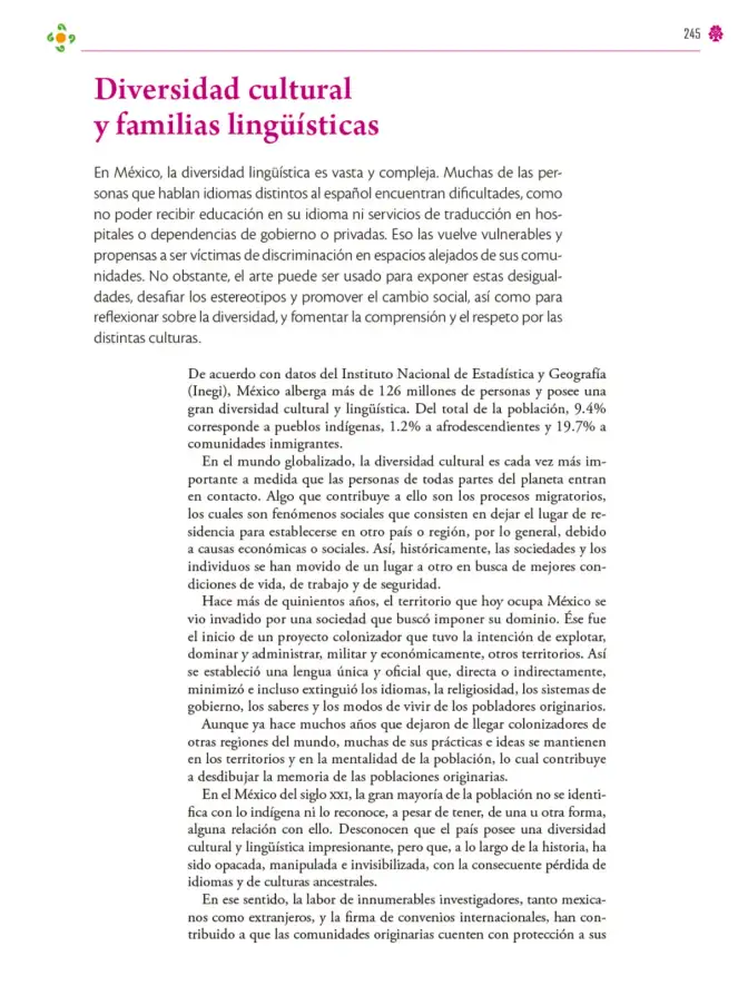 Página 246 de Colección Nanahuatzin. Lenguajes. Libro de Educación Secundaria Grado 3° Ciclo Escolar 2025 - 2026