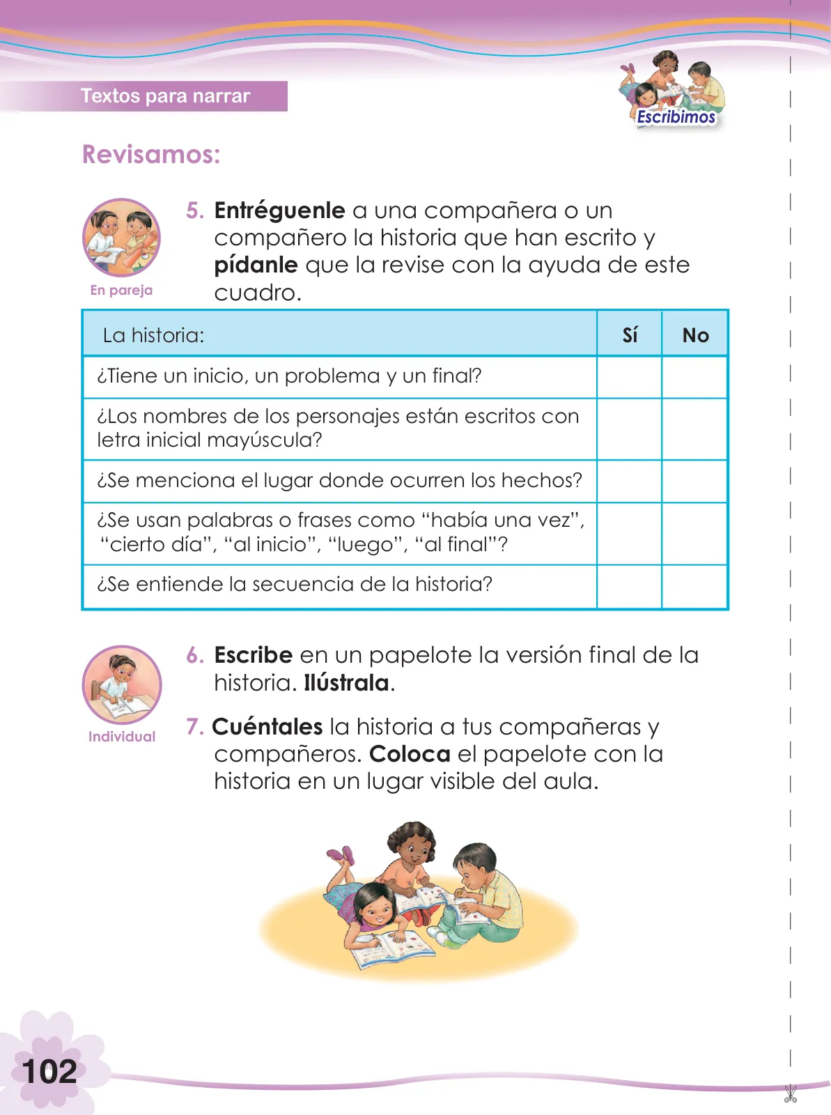 Miniatura página 104 de Comunicación 2 : cuaderno de trabajo para segundo grado de Educación Primaria 2019 · 2019