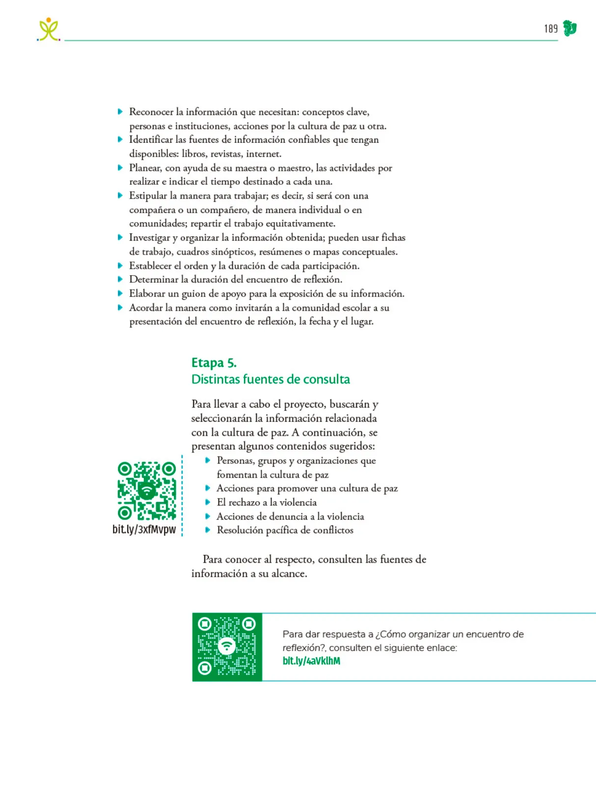 Miniatura página 190 de Colección Nanahuatzin. Nuestro libro de Proyectos.  Tomo III.  Libro de Educación Telesecundaria Grado 3°  Ciclo Escolar 2025 - 2026