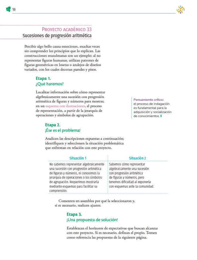 Página 99 de Colección Ximhai. Nuestro libro de Proyectos. Tomo III. Libro de Educación Telesecundaria Grado 1° Ciclo Escolar 2025 - 2026