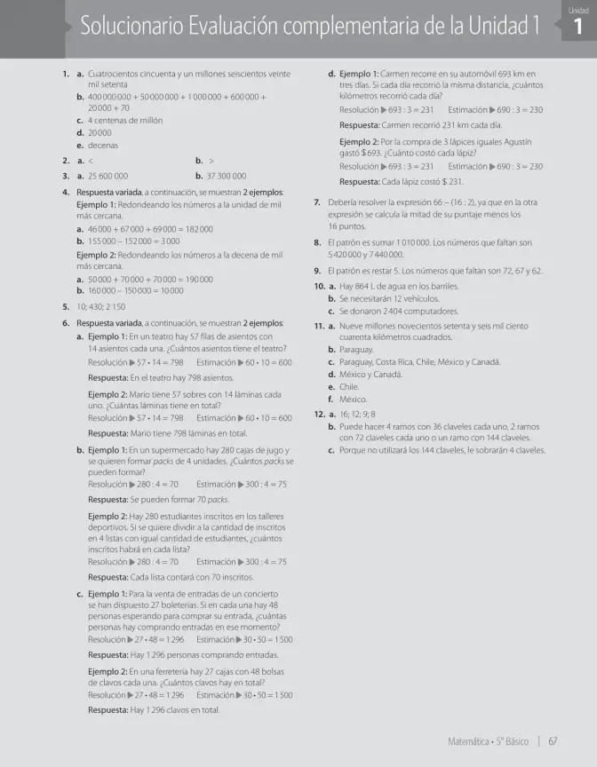 Página 73 de Matemática – Quinto Básico | Texto del Estudiante MINEDUC – Descargar PDF · 2024