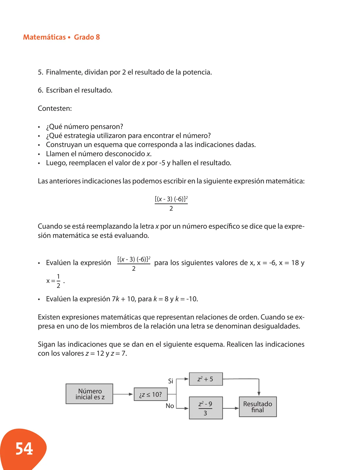 Página 55 de Matematica 8° · Postprimaria