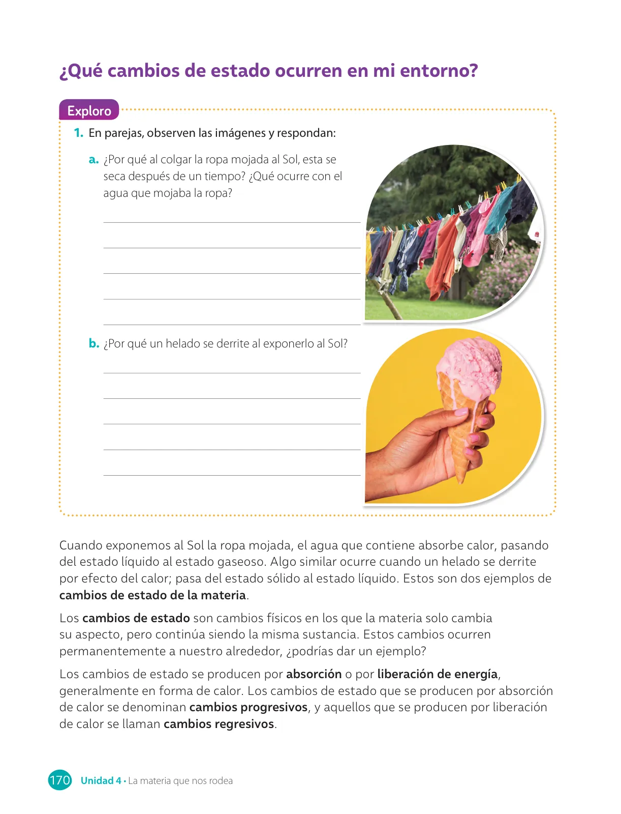 Página 172 de Libro de Ciencias Naturales – Quinto Básico | Texto del Estudiante MINEDUC – Descargar PDF · 2024
