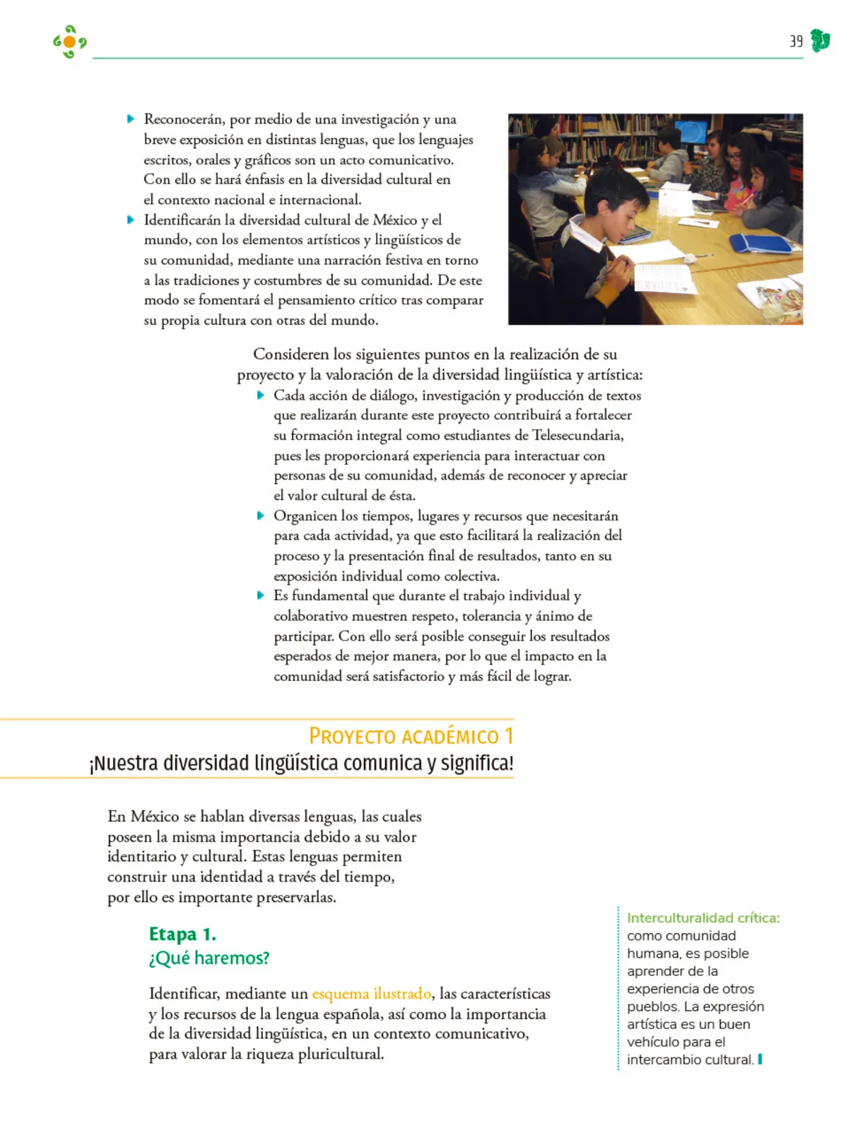 Página 40 de Colección Sk´asolil. Nuestro libro de Proyectos. Tomo I. Libro de Educación Telesecundaria Grado 2° Ciclo Escolar 2025 - 2026