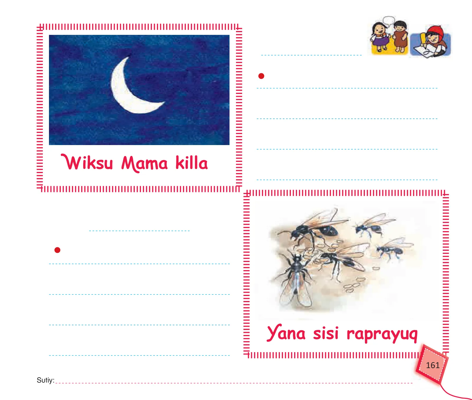 Miniatura página 163 de Kuska yachasunchik : cuaderno de trabajo y folder - inicial 5 años Quechua chanka · 2020