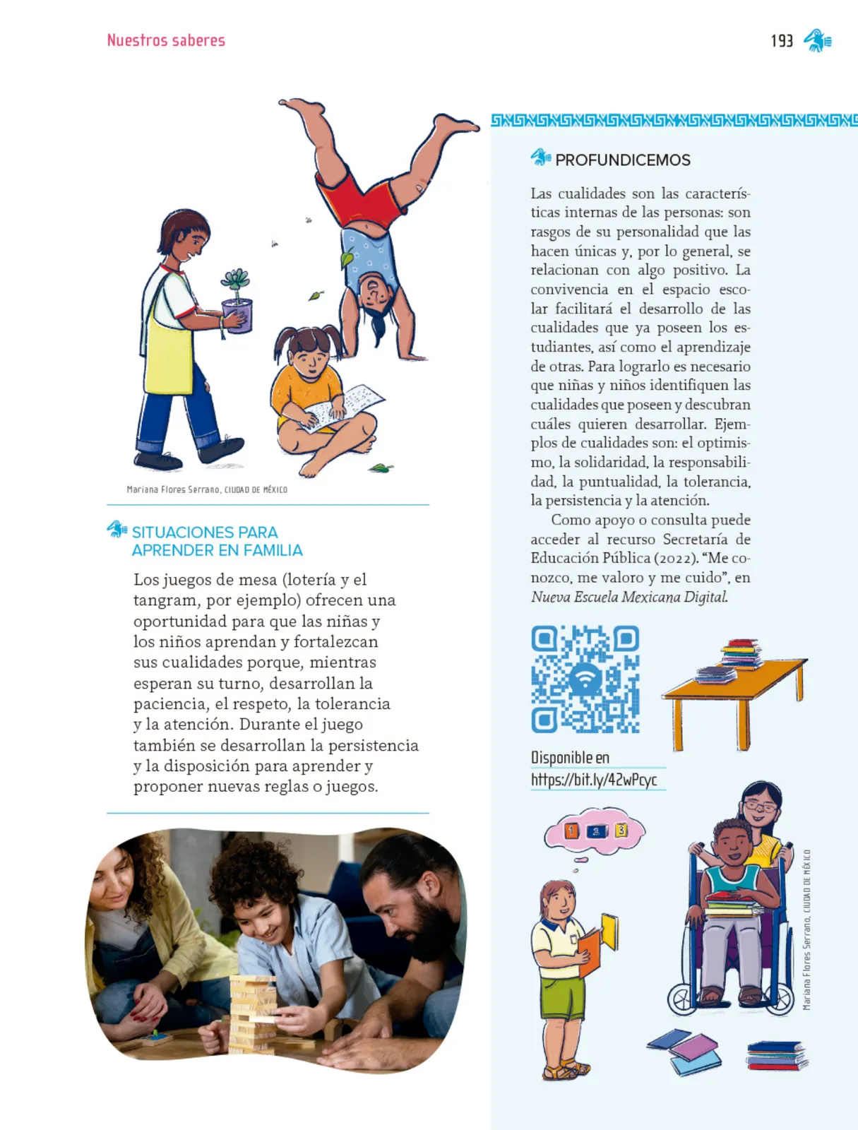 Página 194 de Nuestros saberes: Libro para alumnos, maestros y familia. Libro de Educación Primaria Grado 1° Ciclo Escolar 2025 - 2026