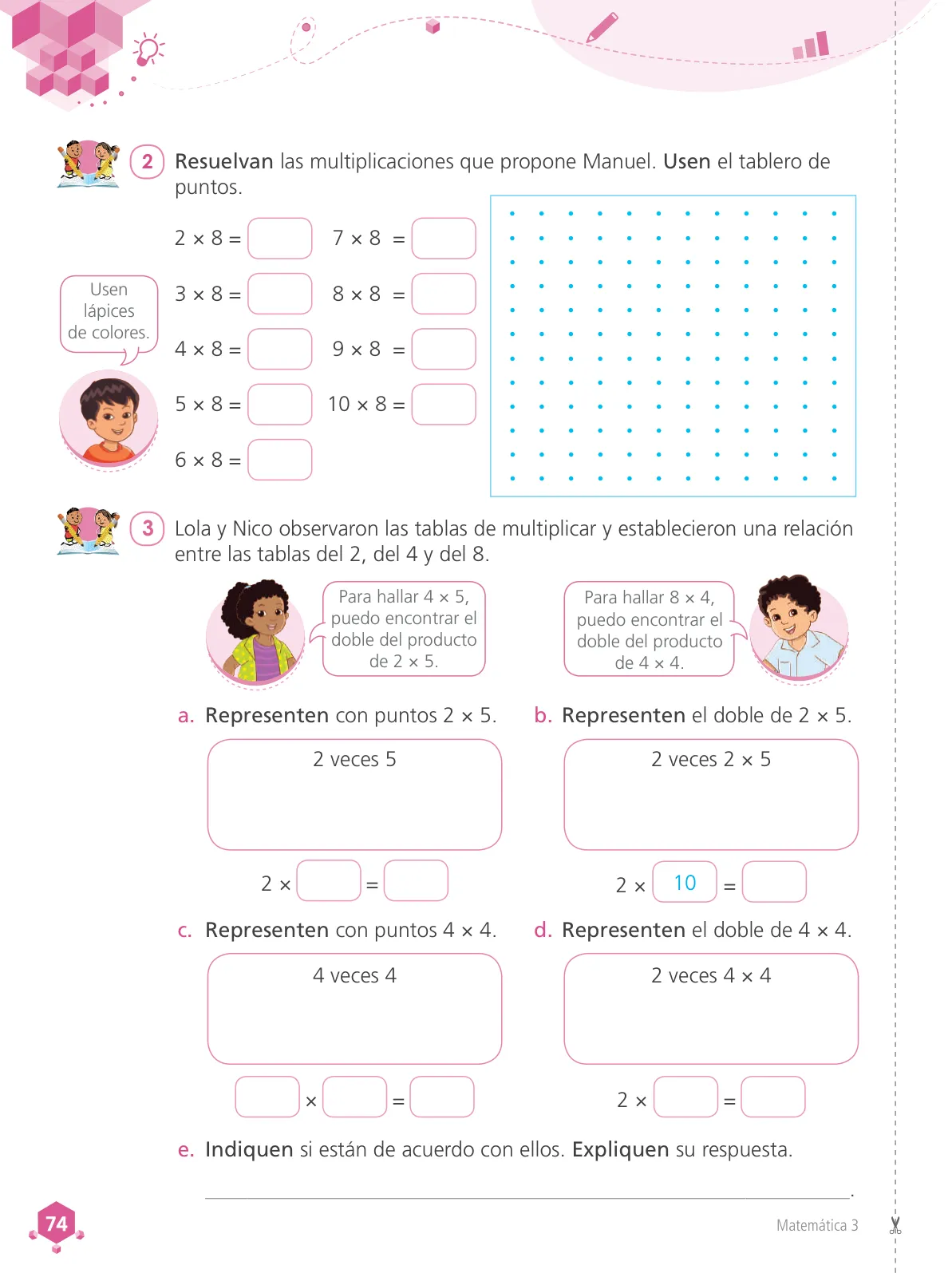 Miniatura página 76 de Matemática 3 : cuaderno de trabajo para tercer grado de Educación Primaria 2019 · 2019
