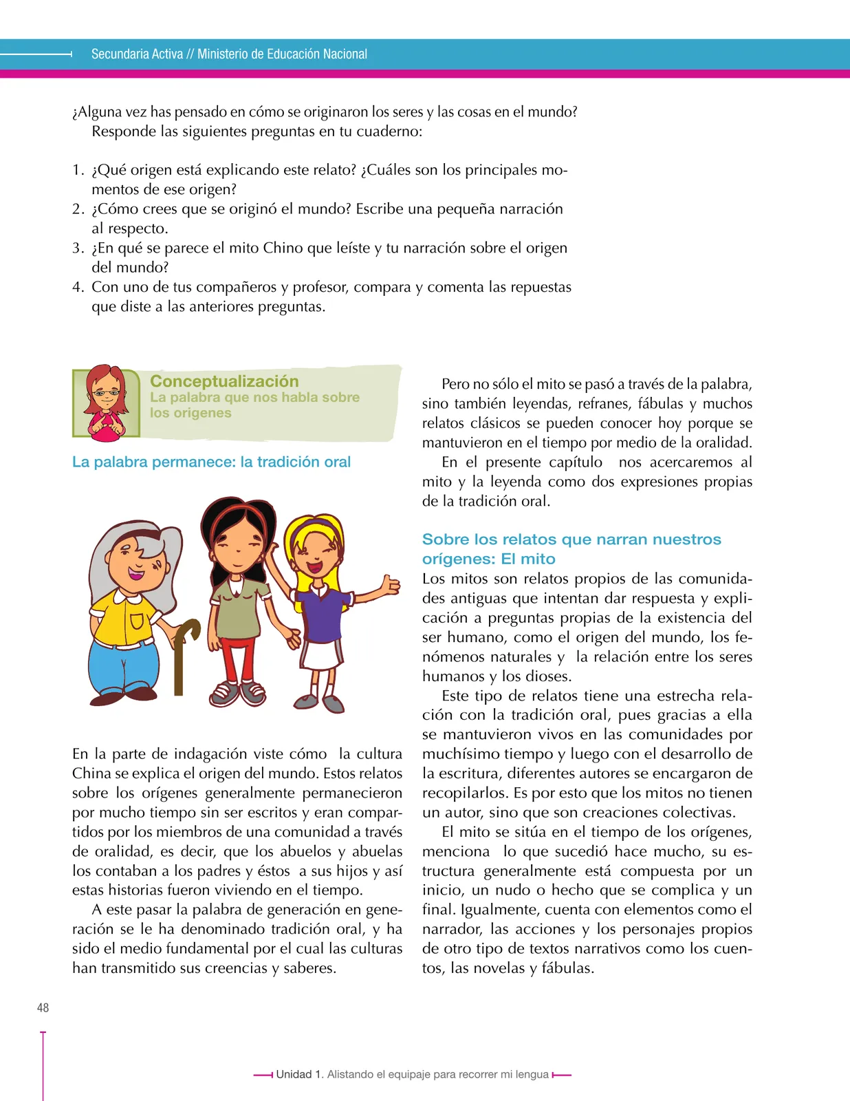 Página 48 de Lenguaje 7° · Secundaria Activa