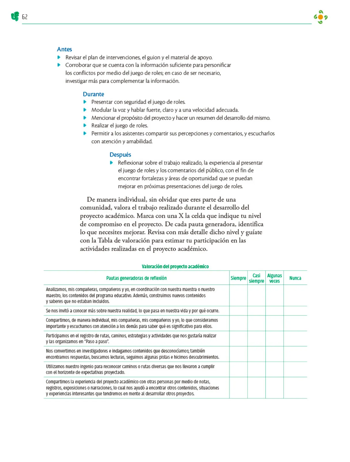 Miniatura página 63 de Colección Nanahuatzin. Nuestro libro de Proyectos. Tomo I.   Libro de Educación Telesecundaria Grado 3°  Ciclo Escolar 2025 - 2026
