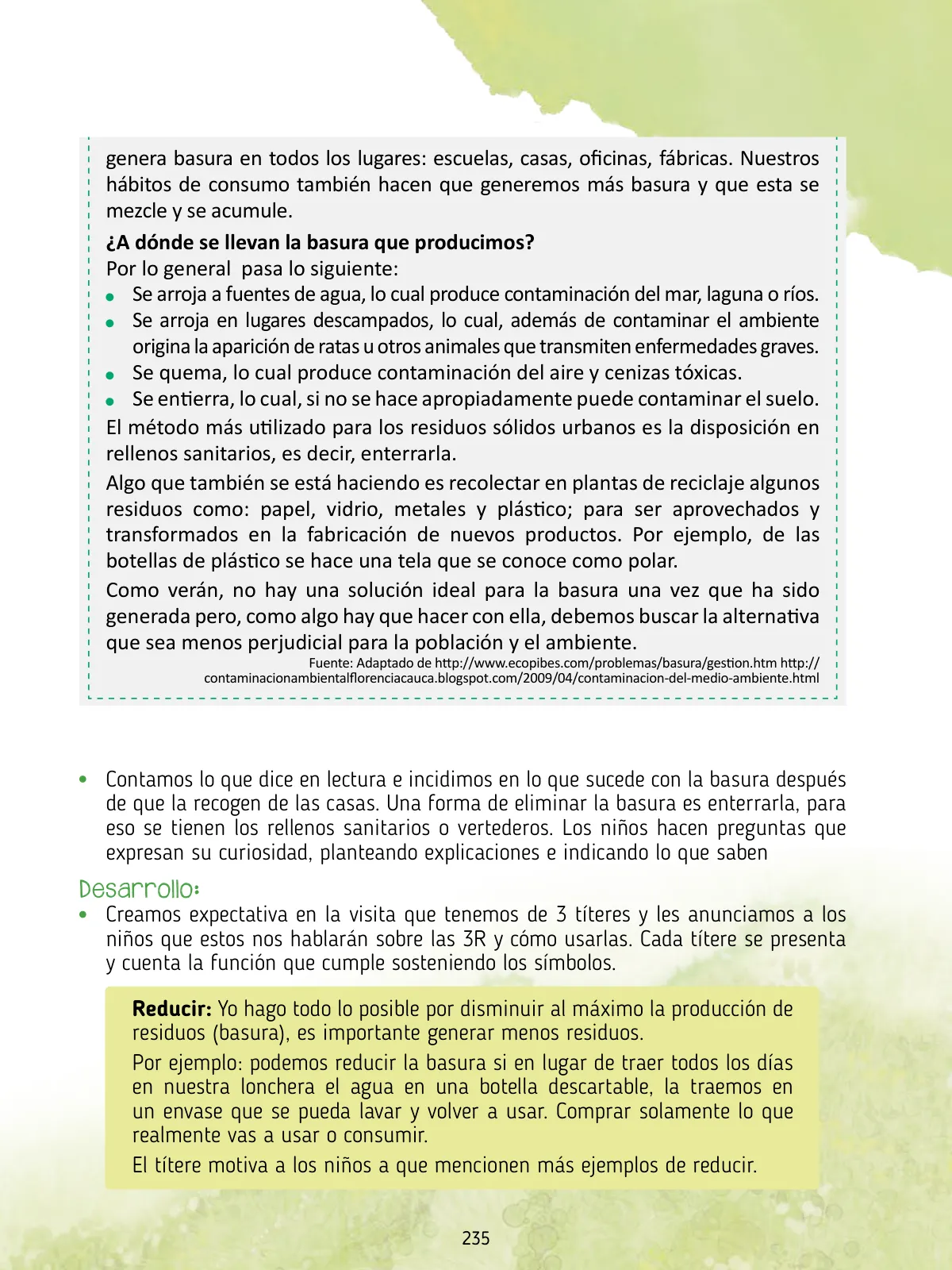 Miniatura página 237 de Agenda pedagógica 2017-2018 para docentes de II Ciclo de Instituciones de nivel de Educación Inicial · 2017