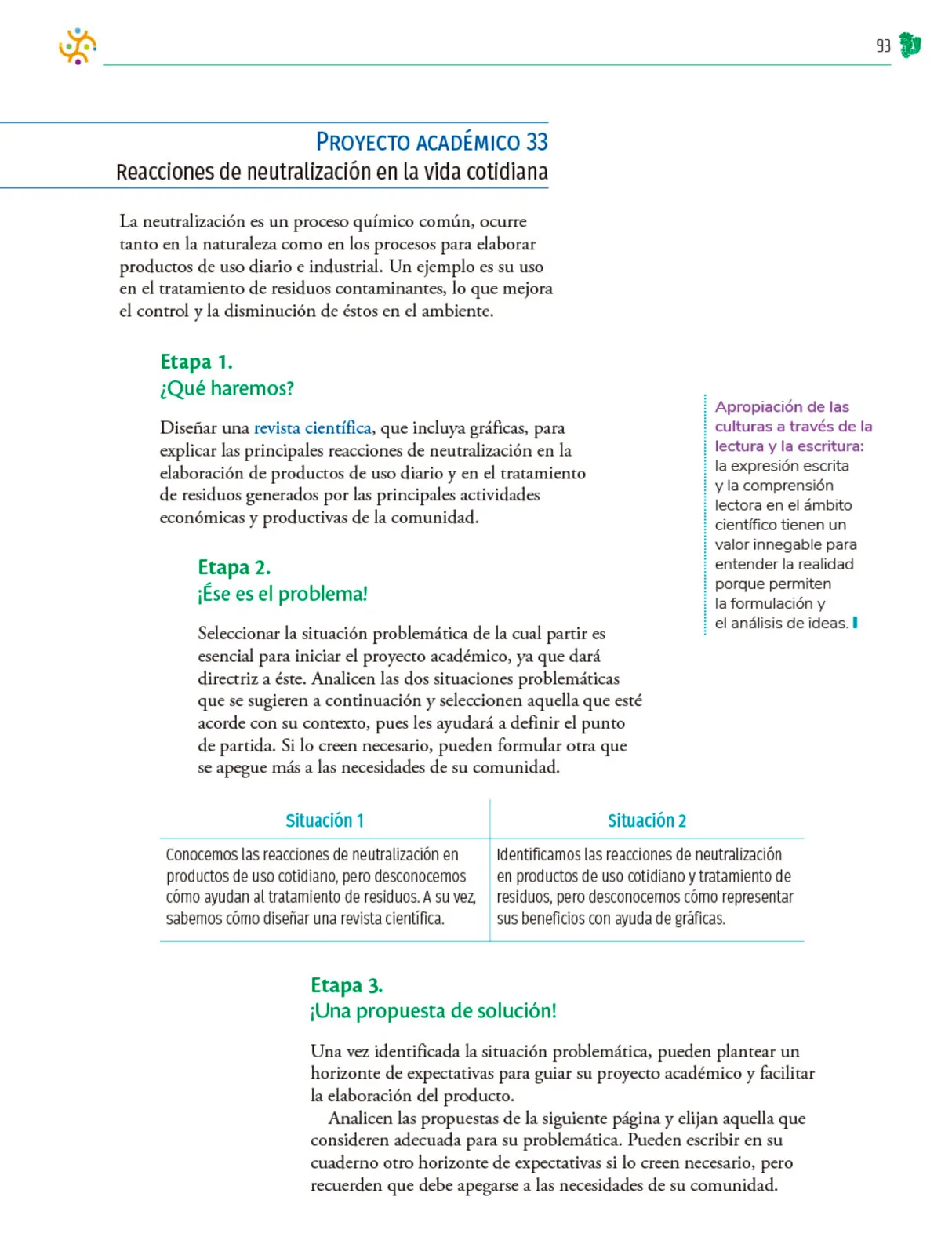 Página 94 de Colección Nanahuatzin. Nuestro libro de Proyectos.  Tomo III.  Libro de Educación Telesecundaria Grado 3°  Ciclo Escolar 2025 - 2026