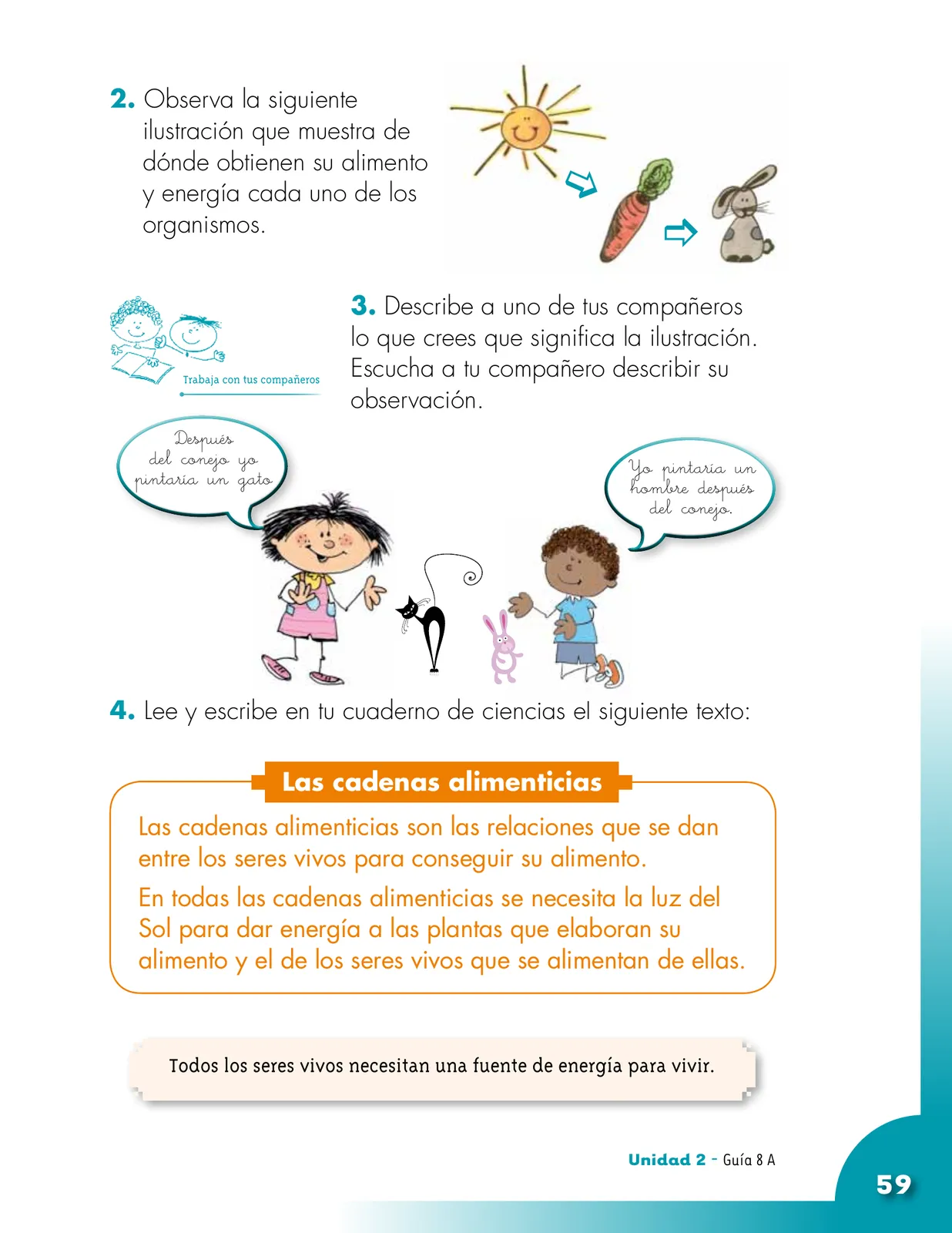 Página 59 de Ciencias Naturales 2° · Cartilla 01