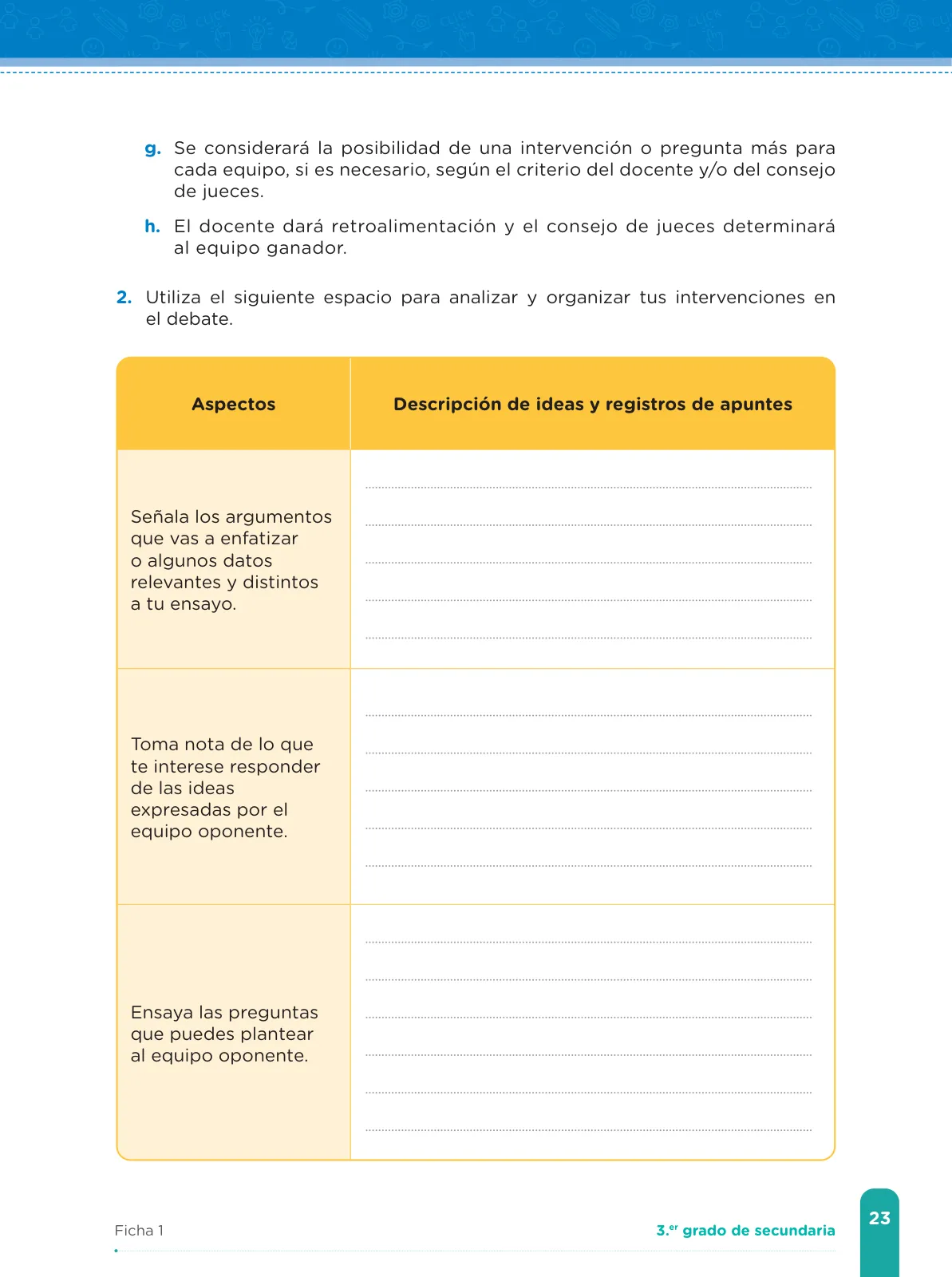 Miniatura página 25 de Fichas de aprendizaje de Comunicación 3 · 2024