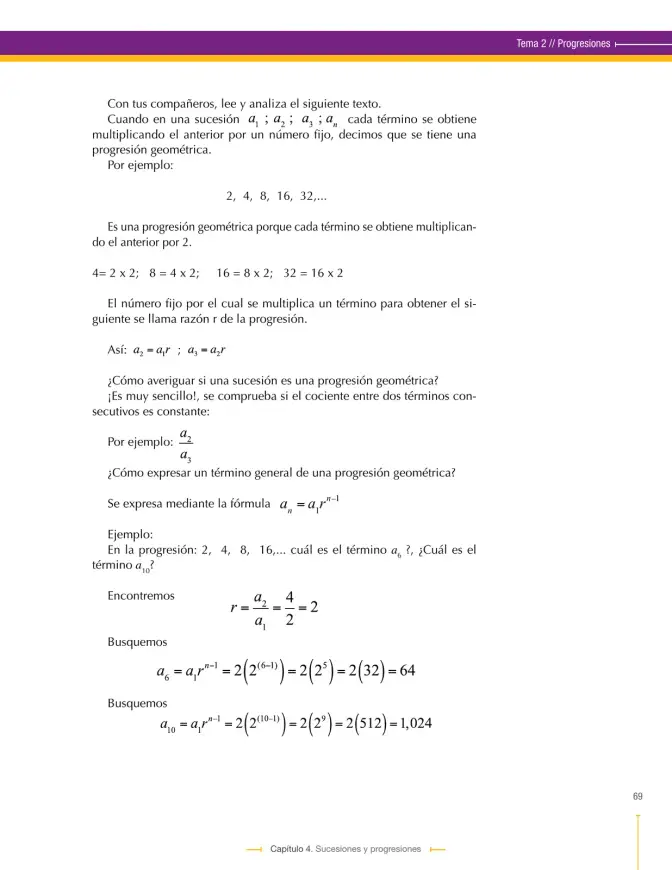 Página 69 de Matematica 9° · Secundaria Activa
