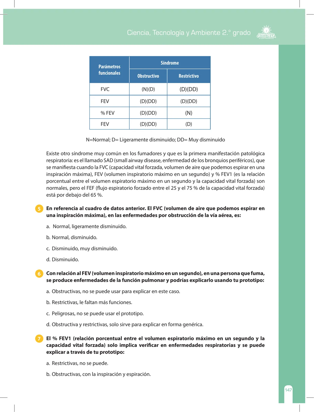 Miniatura página 147 de Ciencia, Tecnología y Ambiente 2 : cuaderno de reforzamiento pedagógico - JEC · 2016