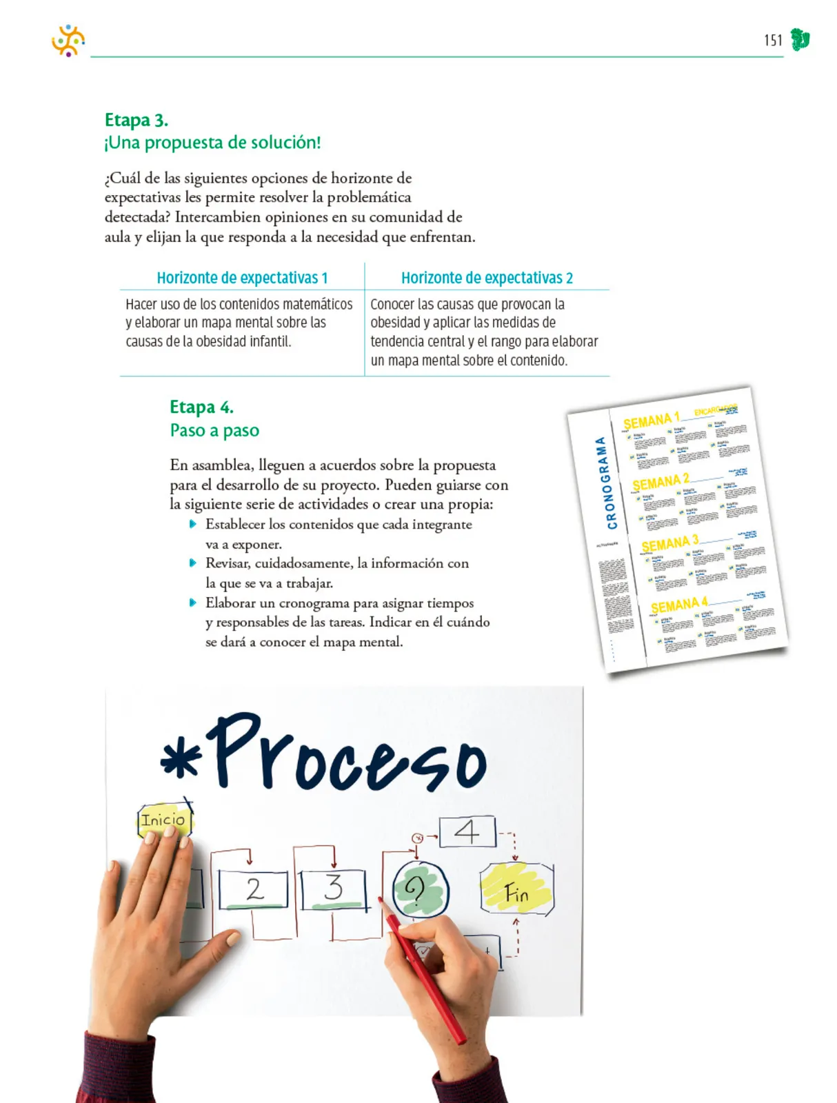 Miniatura página 152 de Colección Ximhai. Nuestro libro de Proyectos. Tomo I.   Libro de Educación Telesecundaria Grado 1°  Ciclo Escolar 2025 - 2026