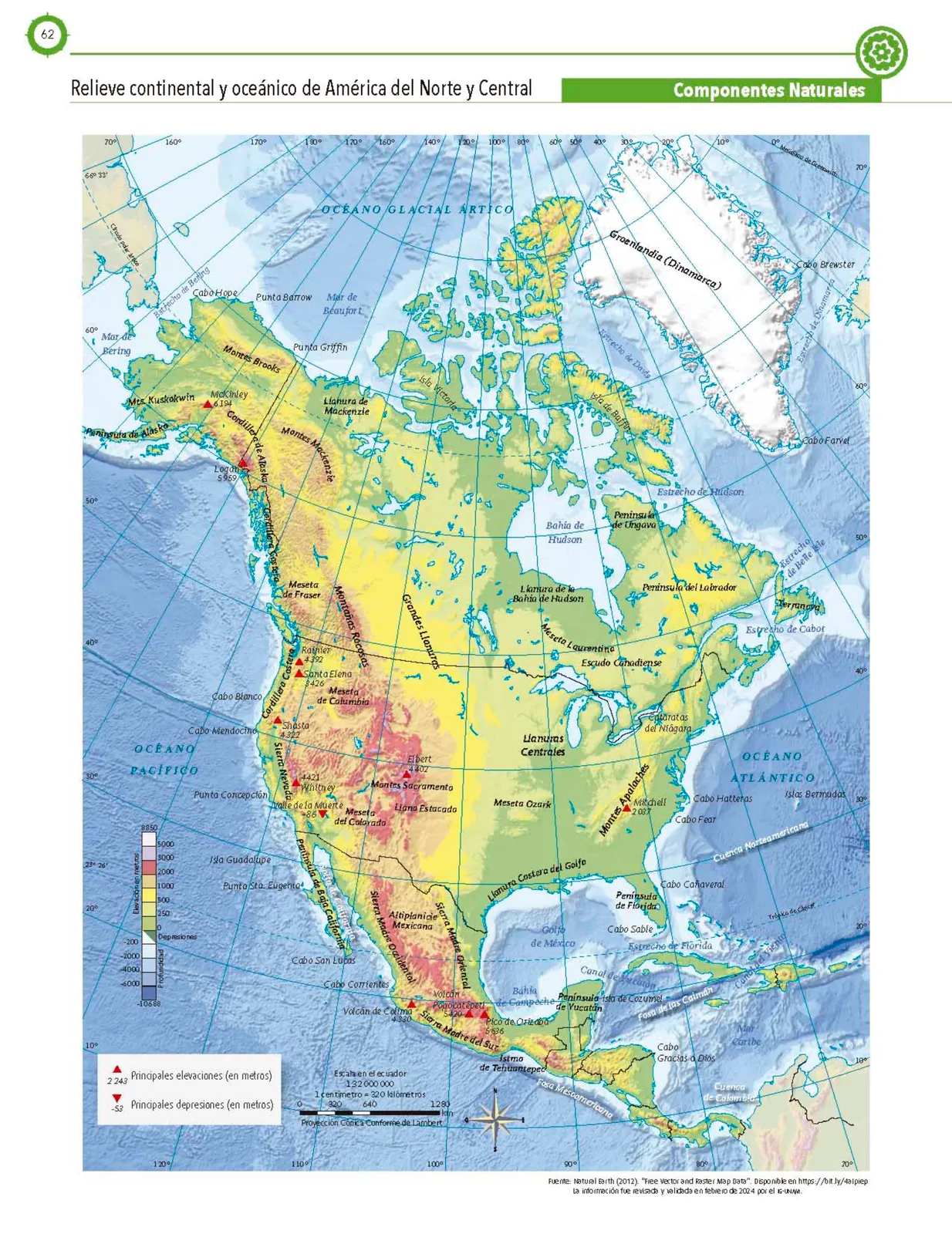 Miniatura página 63 de Cartografía de México y el mundo.   Libro de Educación Primaria Grado 4°  Ciclo Escolar 2025 - 2026