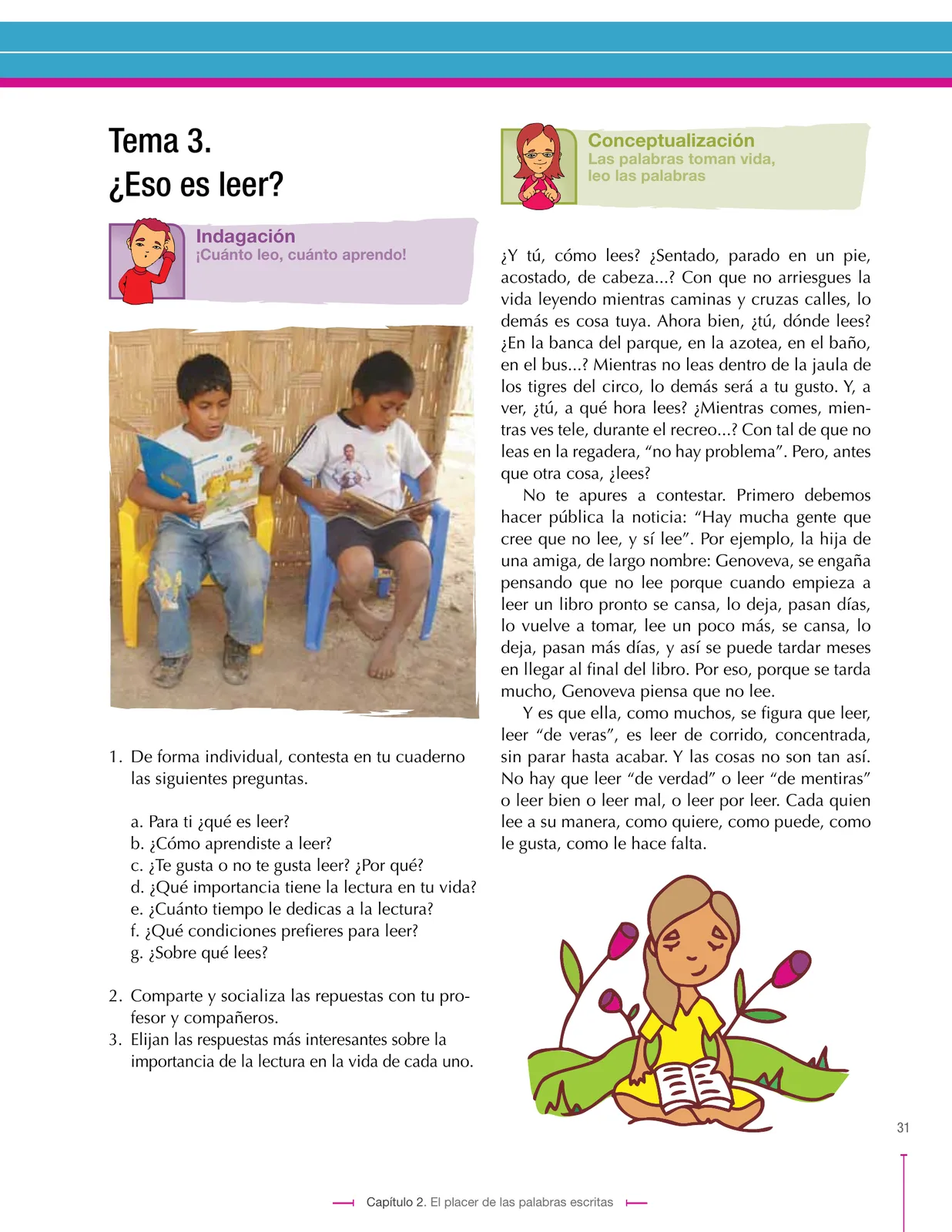 Miniatura página 31 de Lenguaje 6° · Secundaria Activa