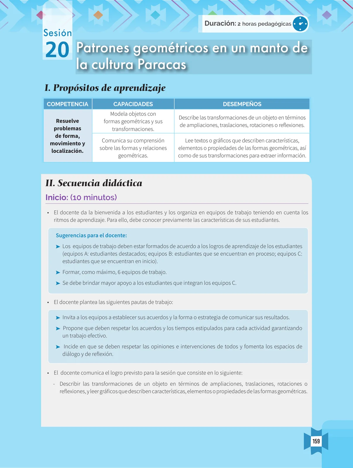 Página 161 de Resolvamos problemas 1 : manual para el docente 2018 · 2018