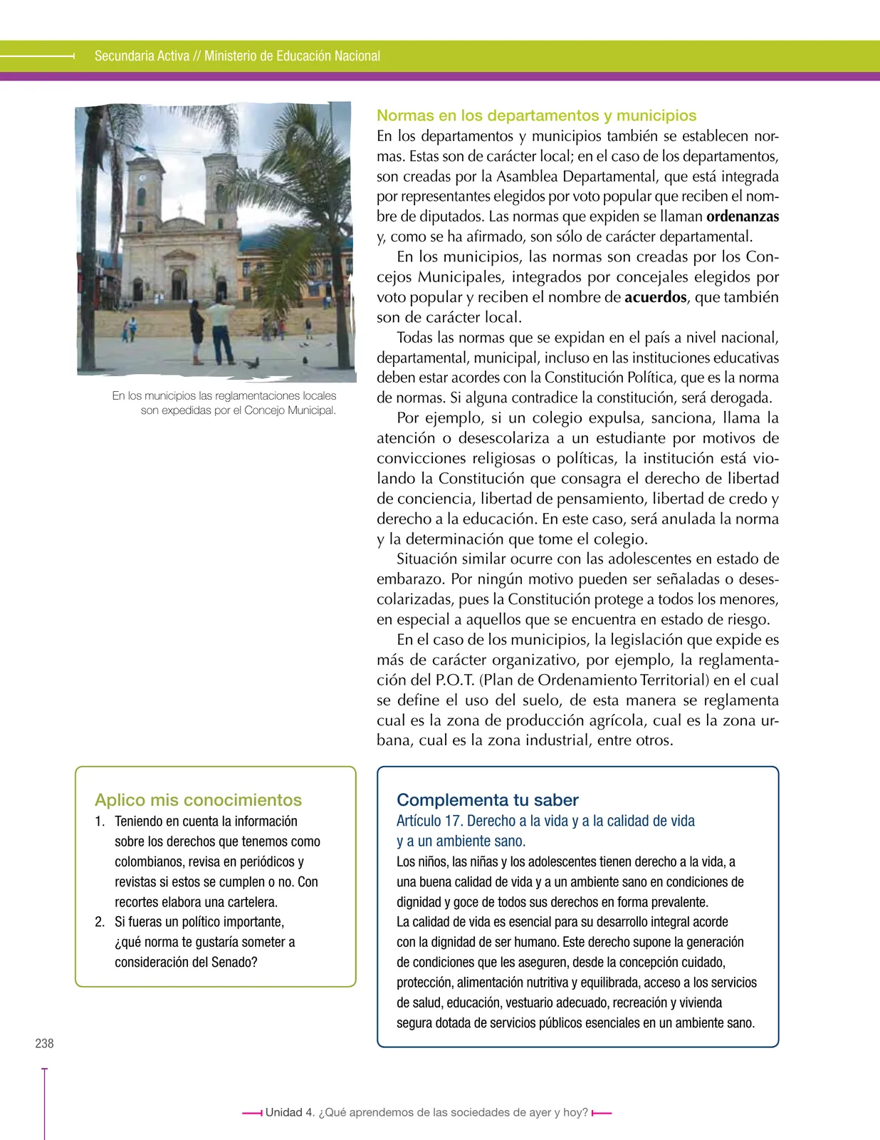 Miniatura página 238 de Ciencias Sociales 6° · Secundaria Activa