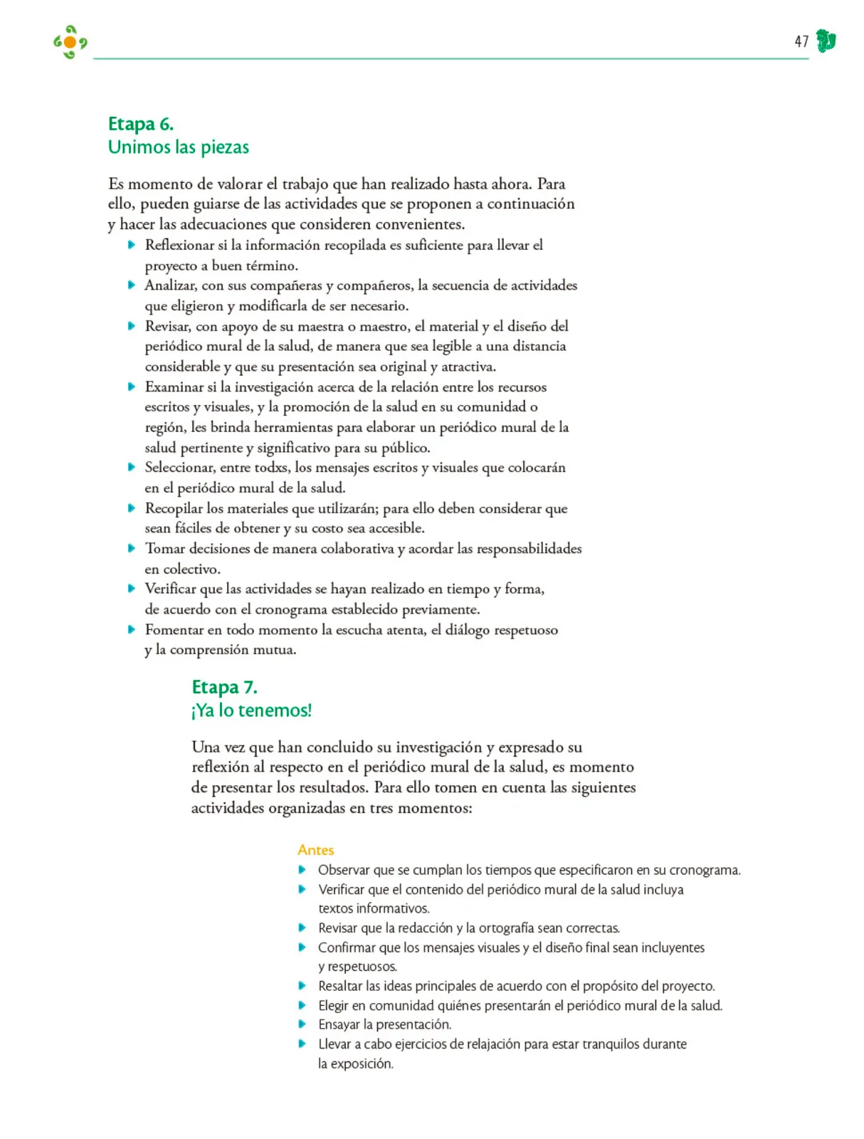Miniatura página 48 de Colección Sk´asolil. Nuestro libro de Proyectos.  Tomo III.  Libro de Educación Telesecundaria Grado 2°  Ciclo Escolar 2025 - 2026