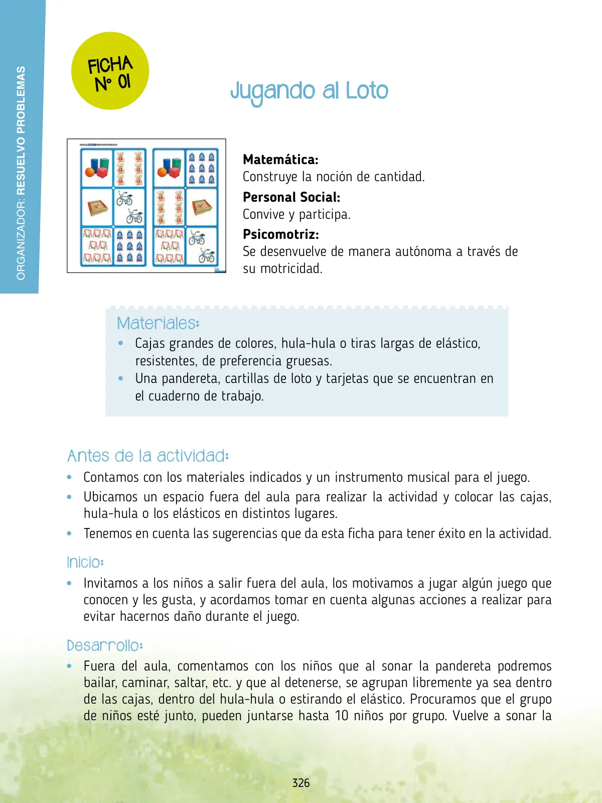 Miniatura página 328 de Agenda pedagógica 2017-2018 para docentes de II Ciclo de Instituciones de nivel de Educación Inicial · 2017
