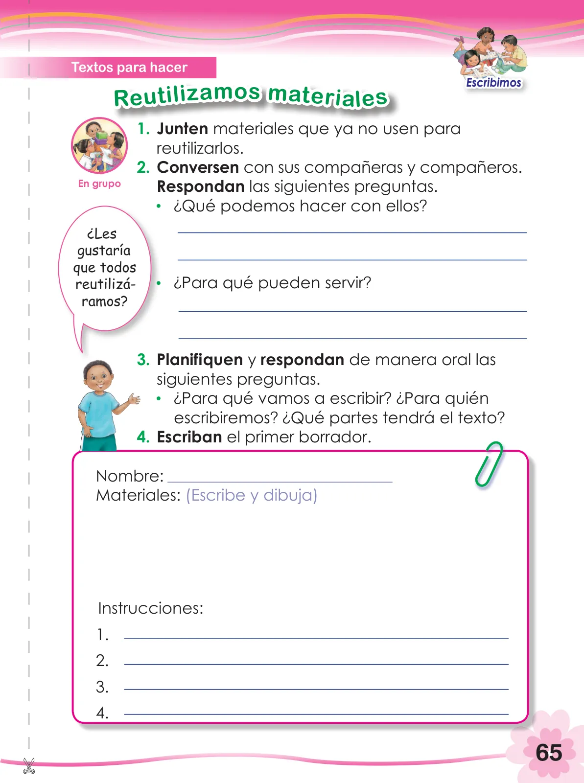 Miniatura página 67 de Comunicación 2 : cuaderno de trabajo para segundo grado de Educación Primaria 2019 · 2019