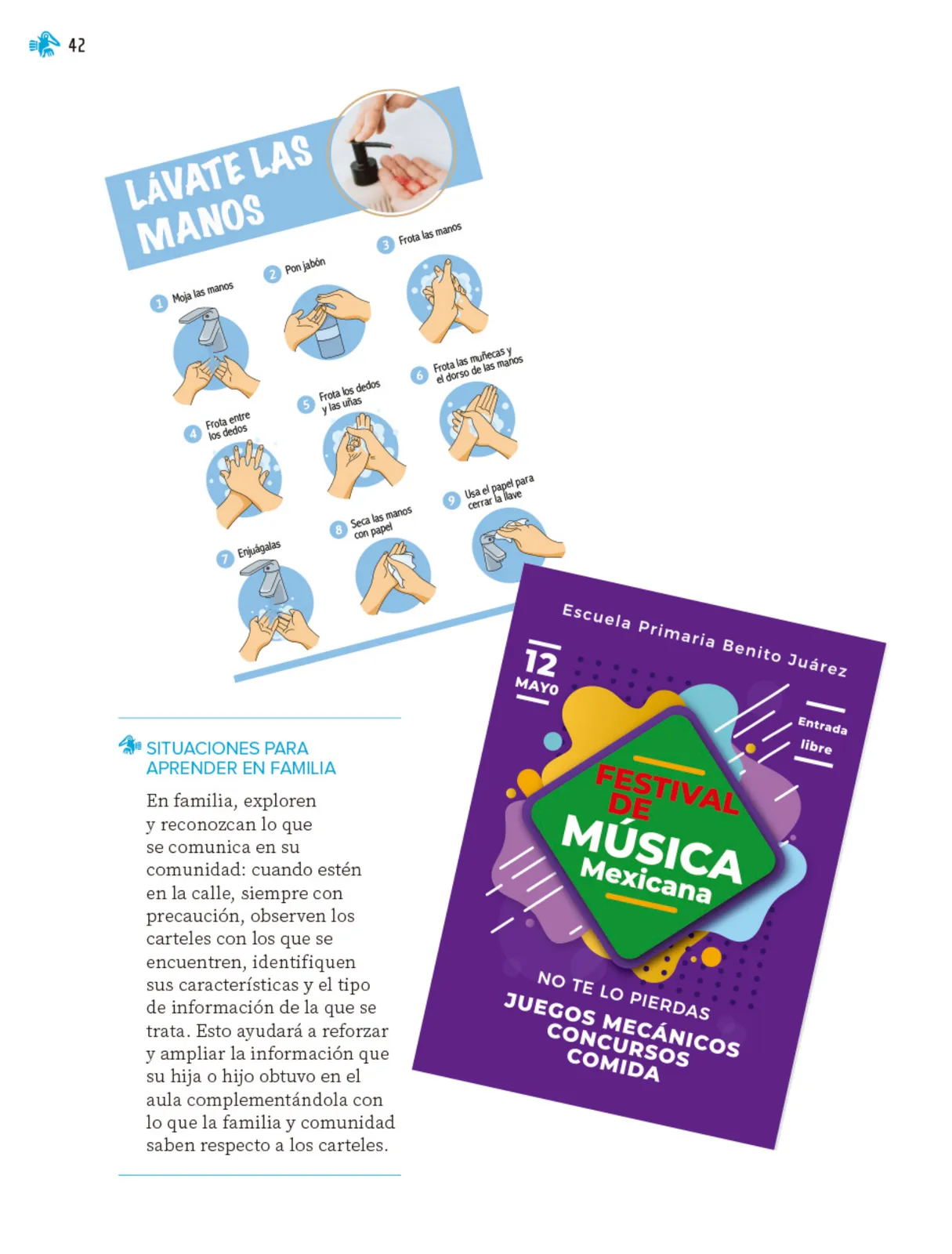 Miniatura página 43 de Nuestros saberes: Libro para alumnos, maestros y familia.   Libro de Educación Primaria Grado 1°  Ciclo Escolar 2025 - 2026