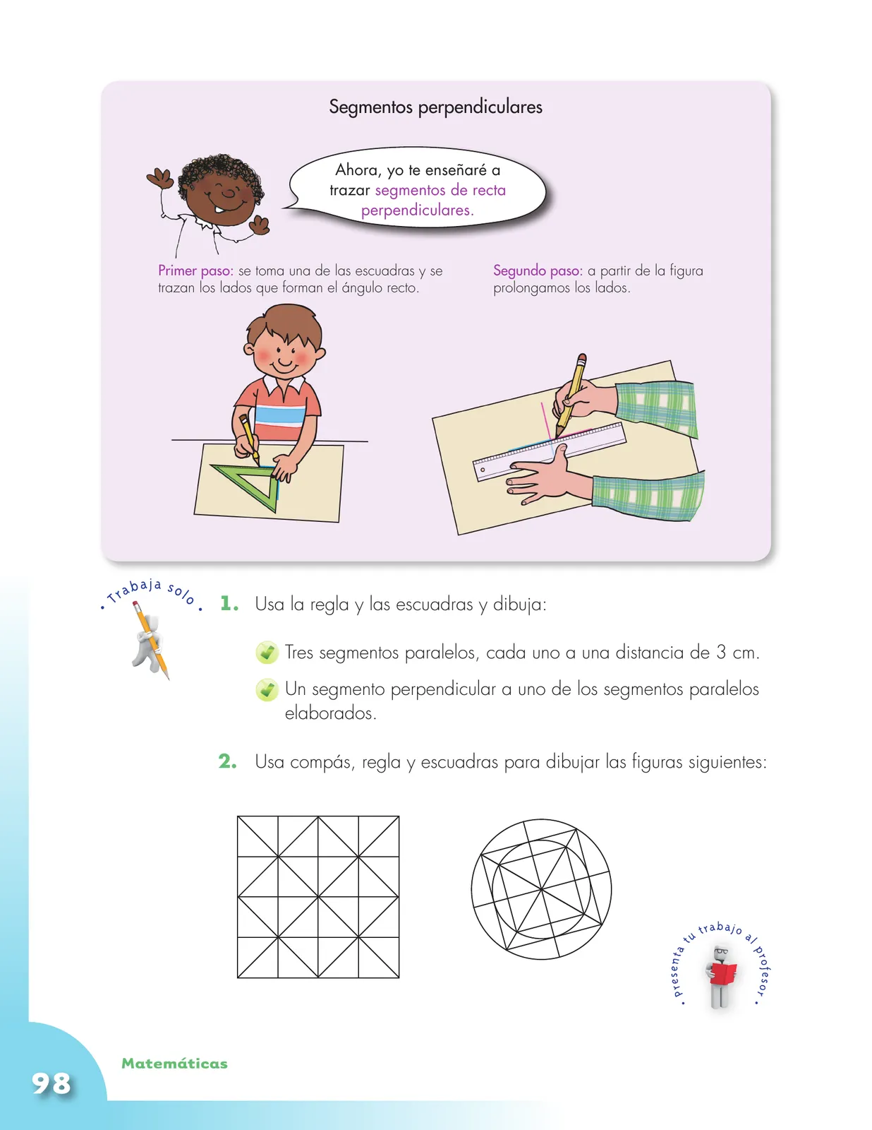 Página 98 de Matematica 4° · Cartilla 01