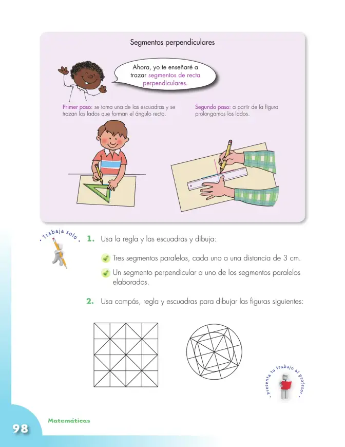Página 98 de Matematica 4° · Cartilla 01