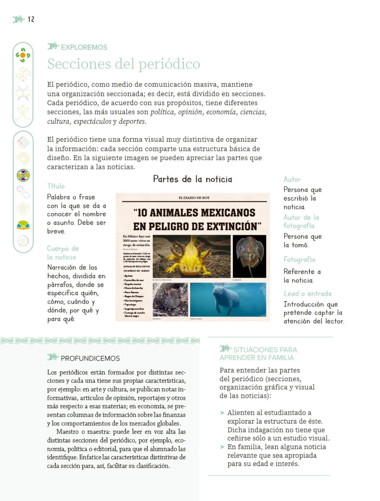 Página 13 de Nuestros saberes: Libro para alumnos, maestros y familia.   Libro de Educación Primaria Grado 5°  Ciclo Escolar 2025 - 2026